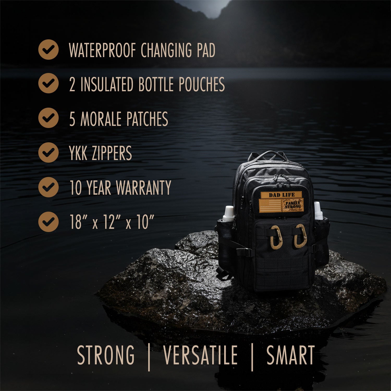 JUG.30L Dad Bag Backpack - Black