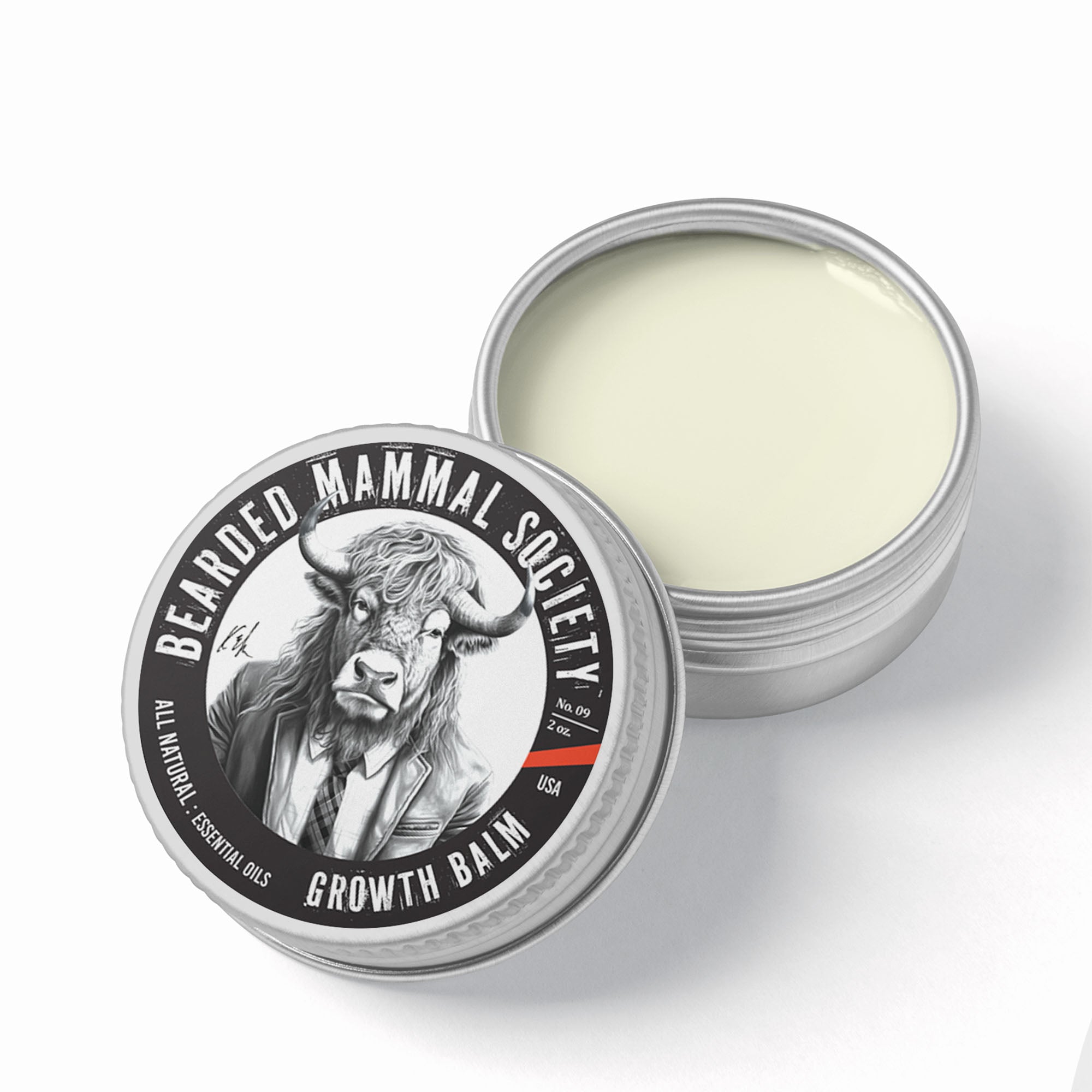 All Natural Beard Growth Balm with 3 Essential Oils