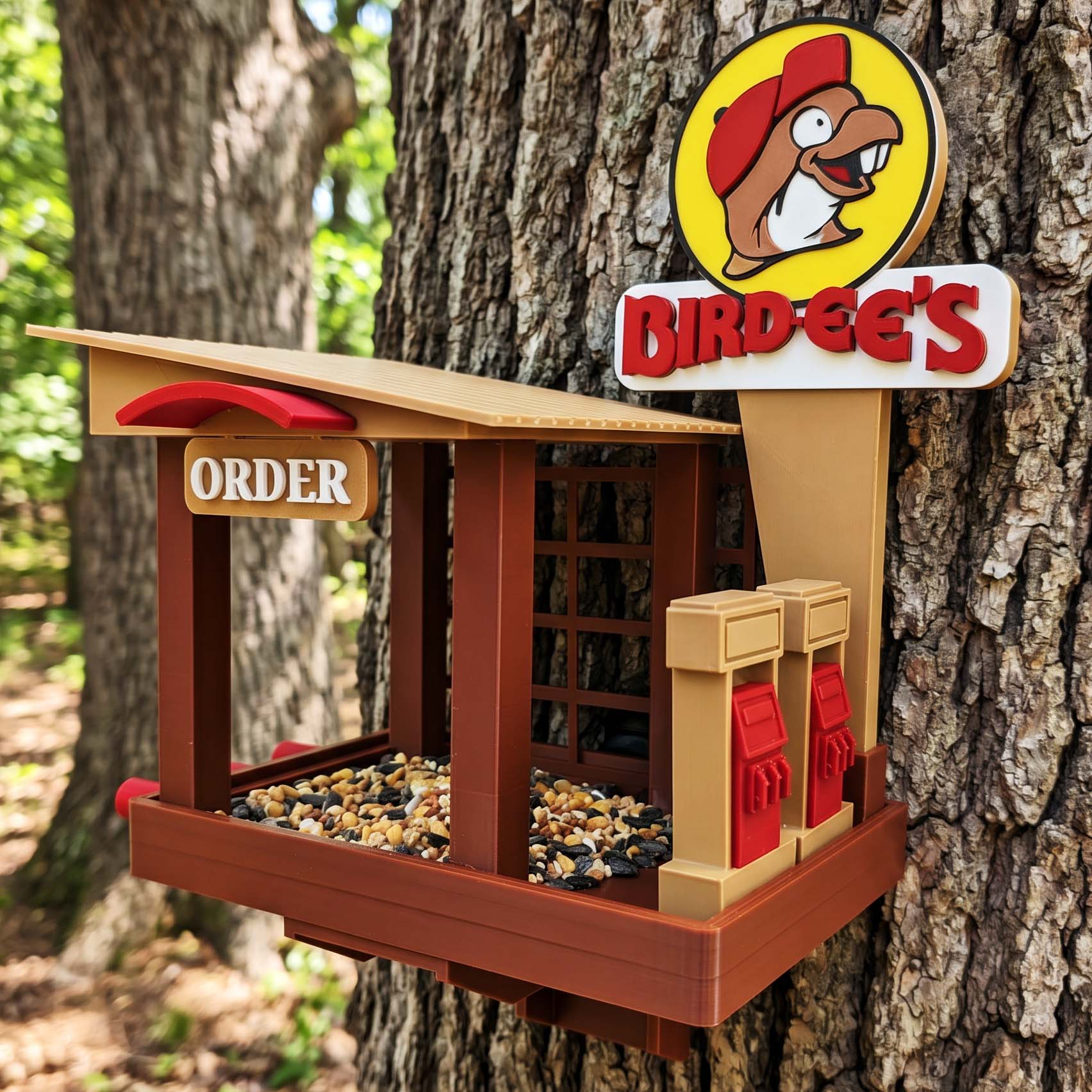 ADG42 The BIRD-EE'S Parody Bird Feeder