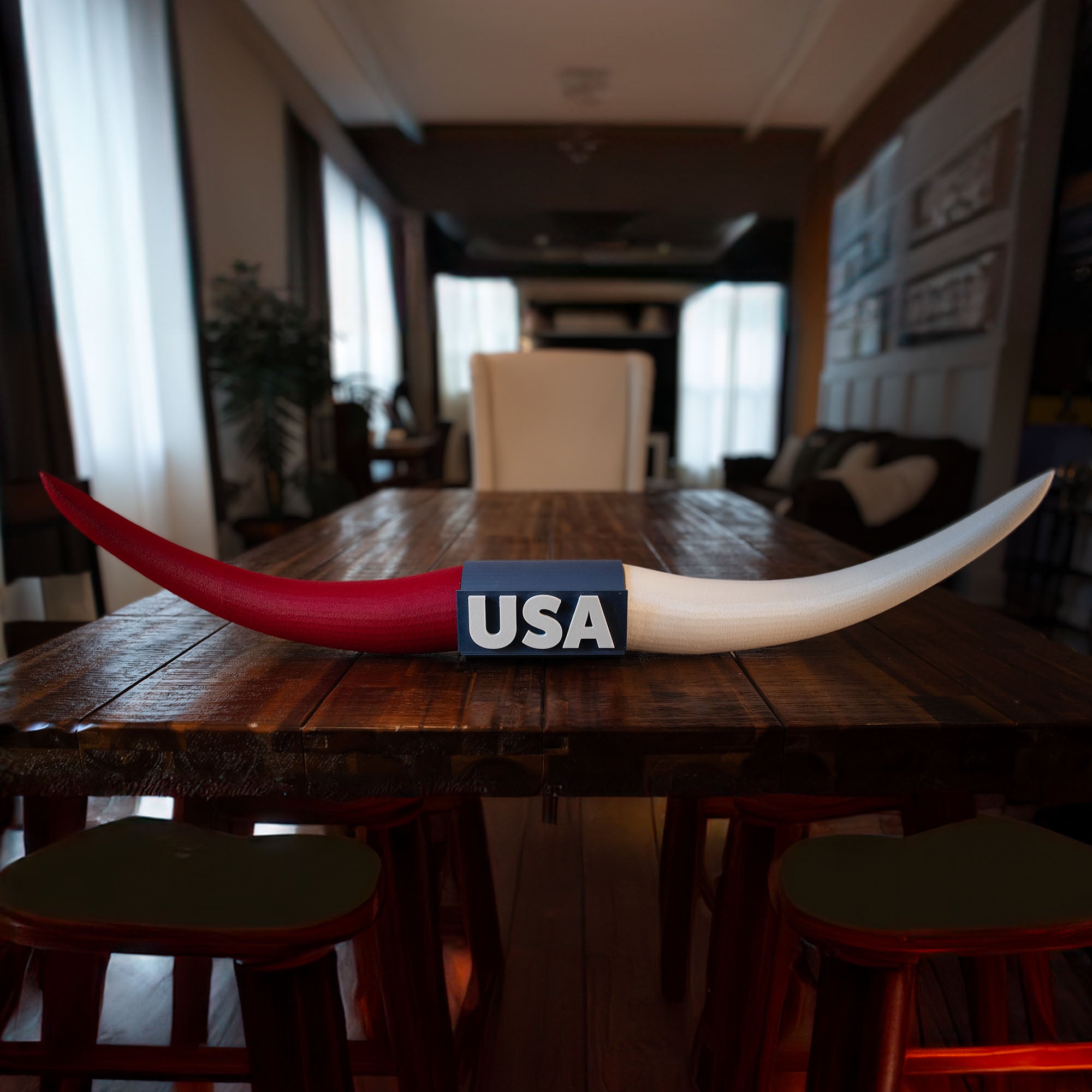 Bull Horns | 31" Long | Faux Steer Horns Made In USA | Liberty's Embrace
