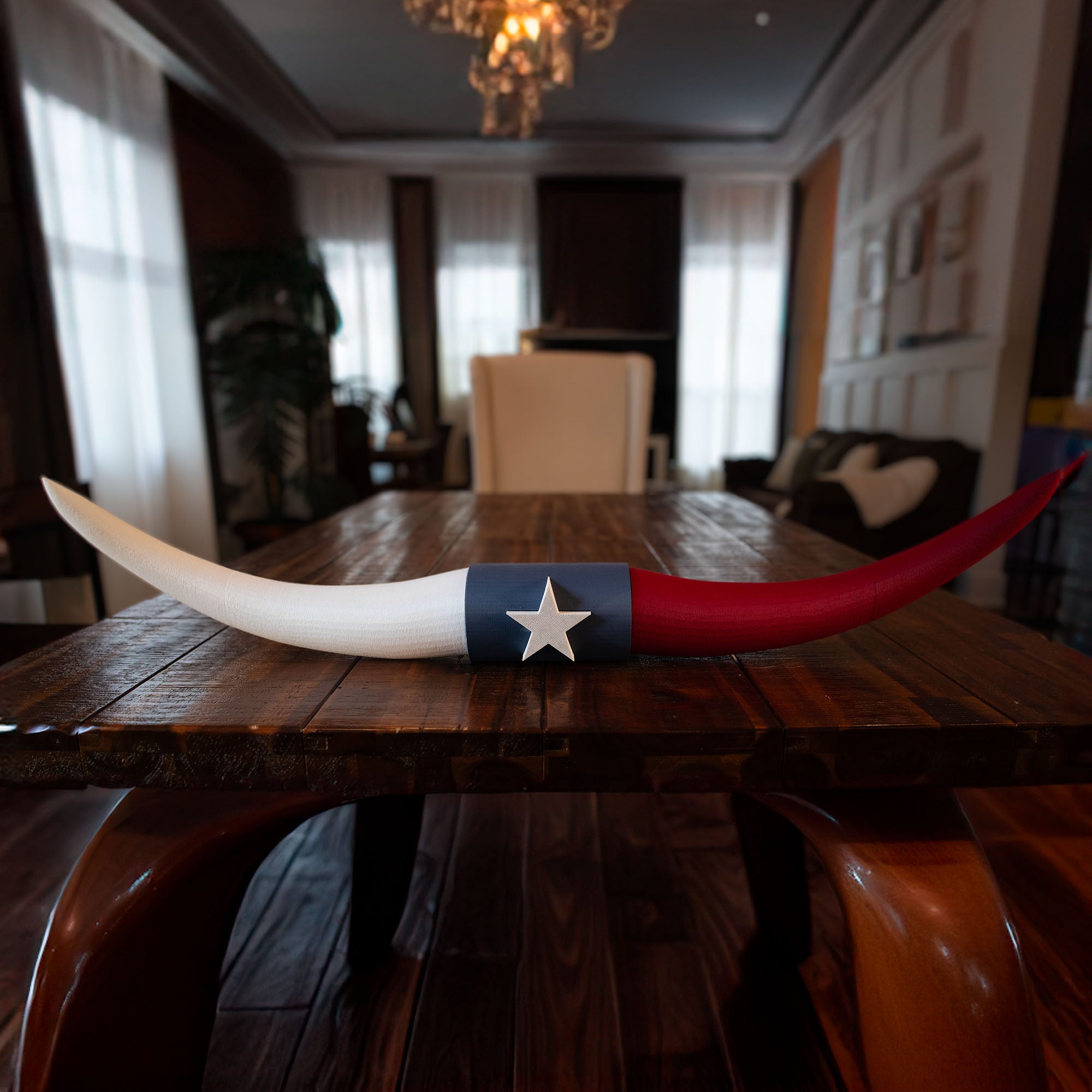 Bull Horns | 31" Long | Faux Steer Horns Made In USA | Bigger in Texas