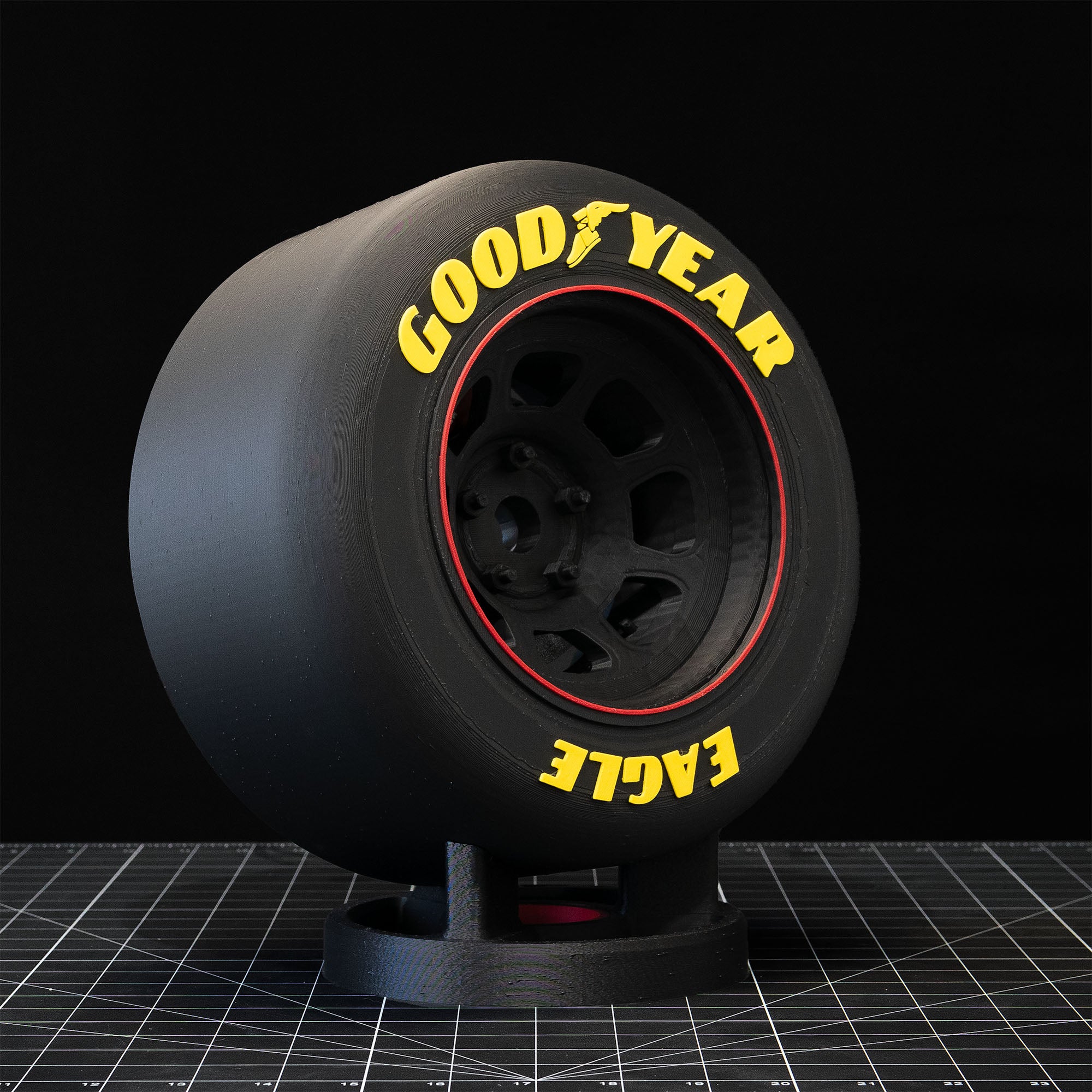 Racing Tire Replica with Stand