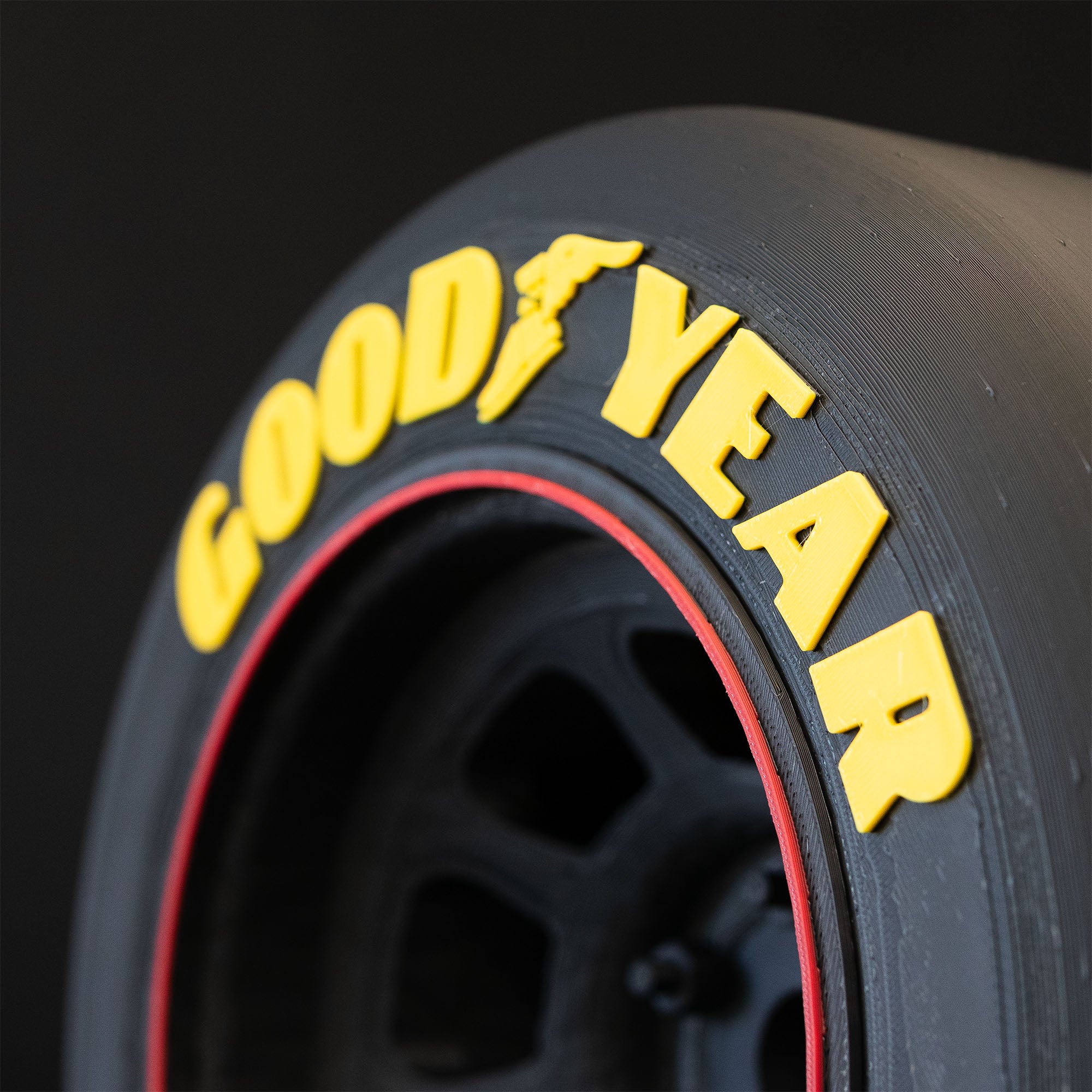 Racing Tire Replica with Stand