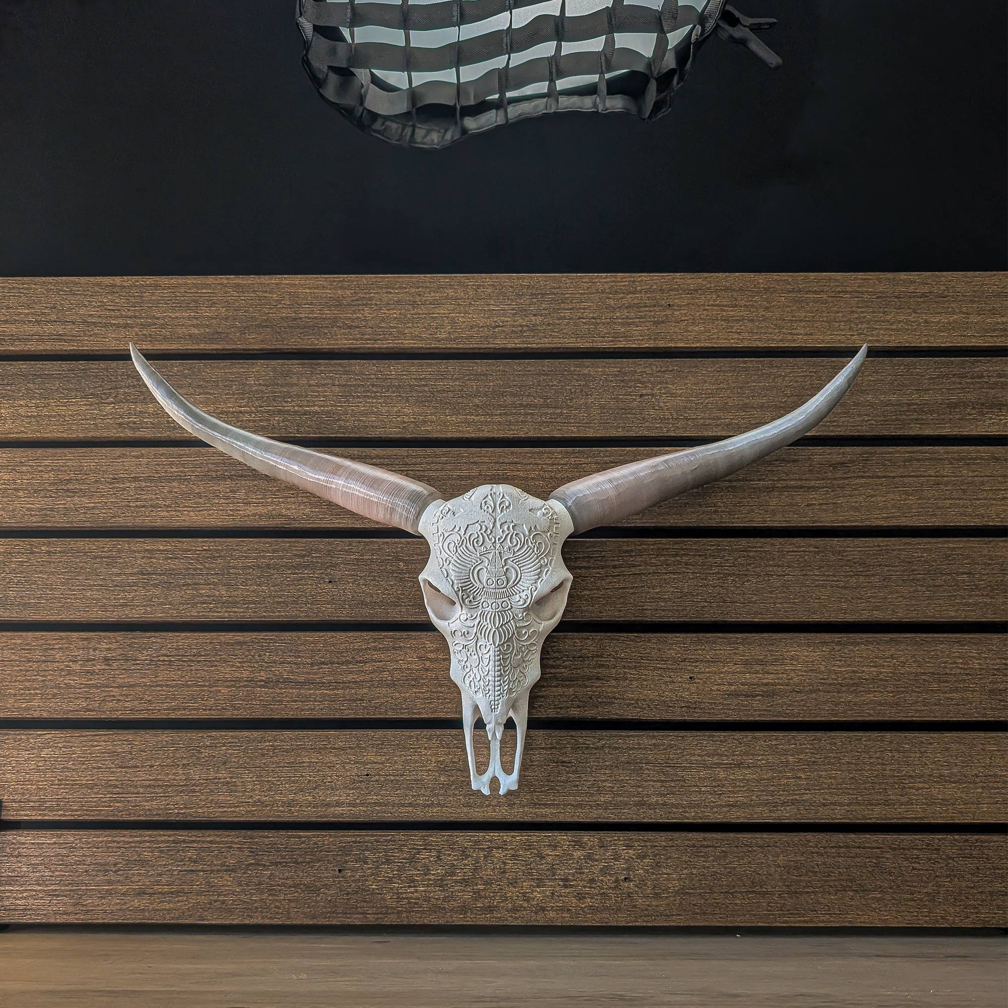 Decorative Steer Horns and Skull | 23"