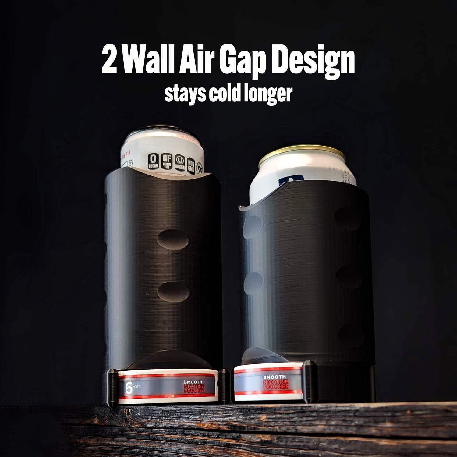 ADG42 The Stacker Can Cooler and Pouch Tin Holder
