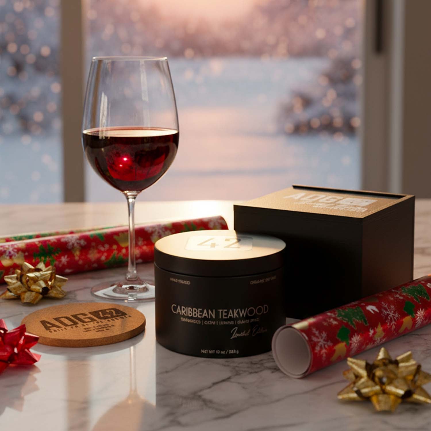 10oz Dual-Wick Organic Soy Candle | Strong Scent Throw | 3D Printed Gift Box