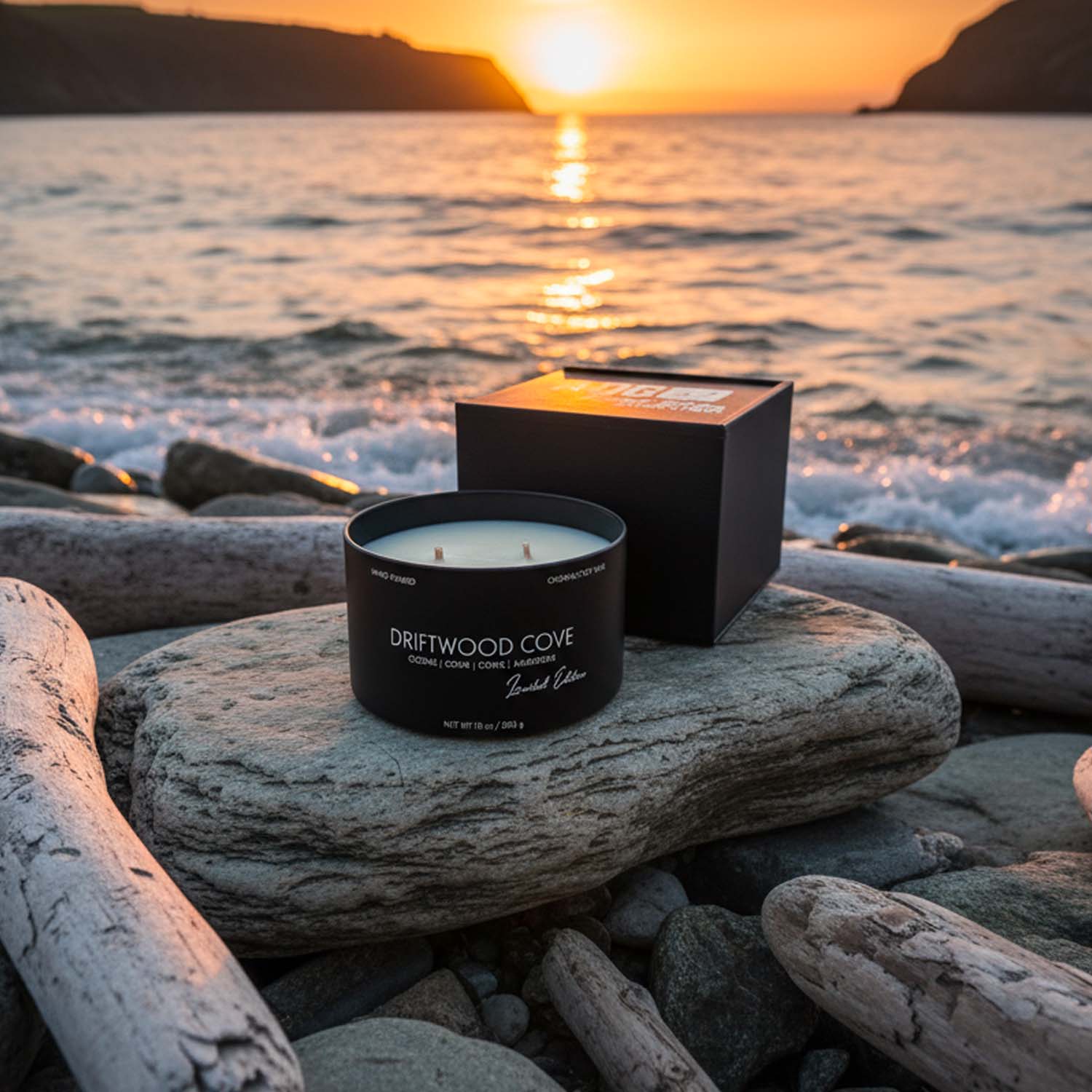 10oz Dual-Wick Organic Soy Candle | Strong Scent Throw | 3D Printed Gift Box