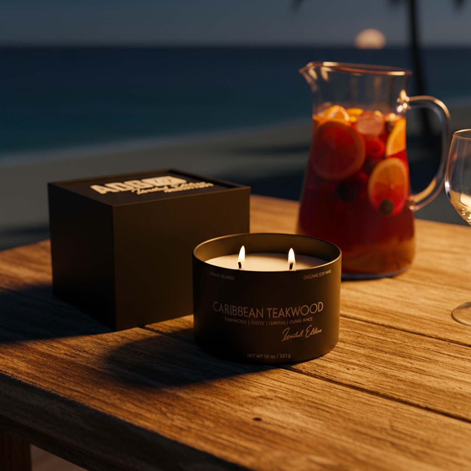 10oz Dual-Wick Organic Soy Candle | Strong Scent Throw | 3D Printed Gift Box