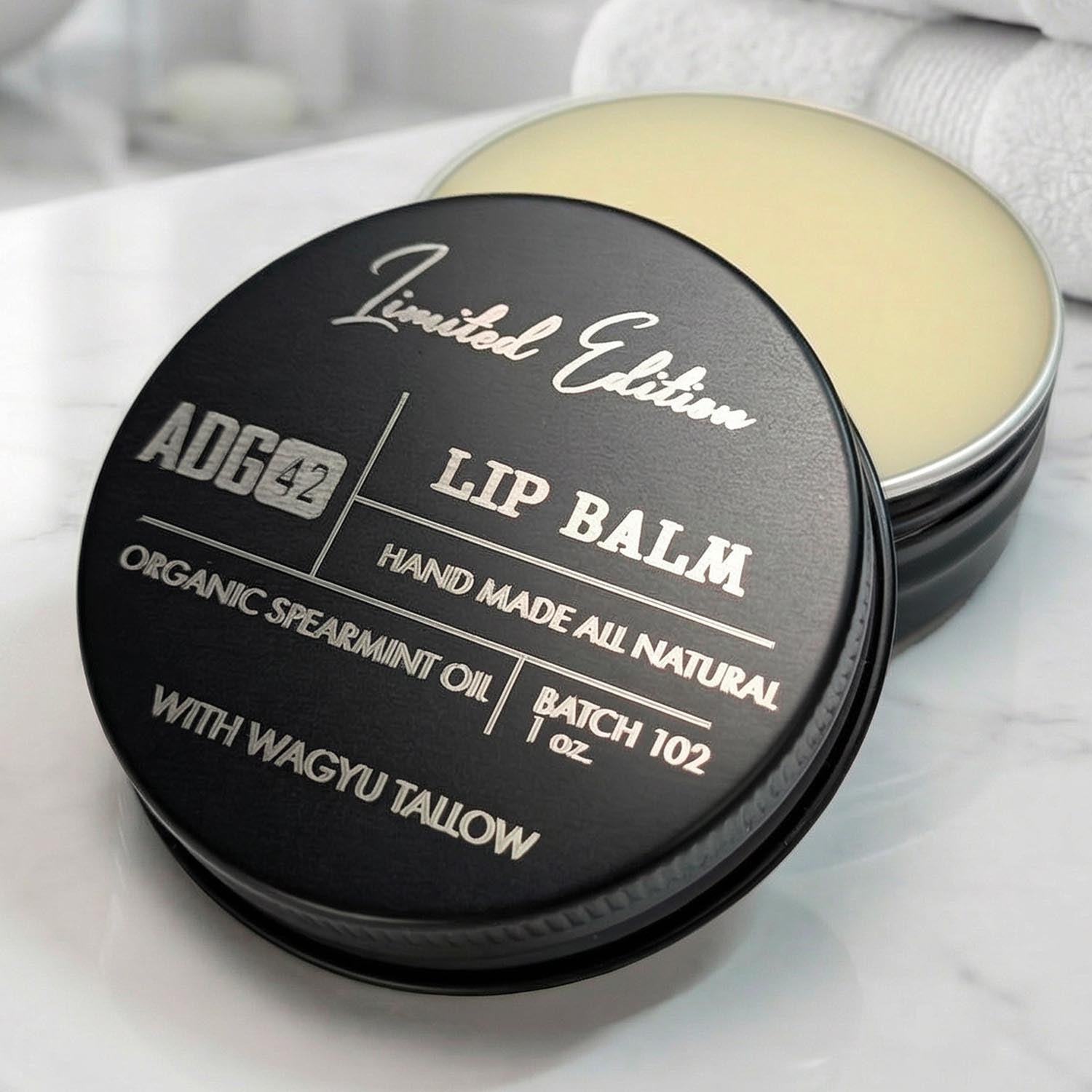 Mens Lip Balm w/ Organic Spearmint Oil