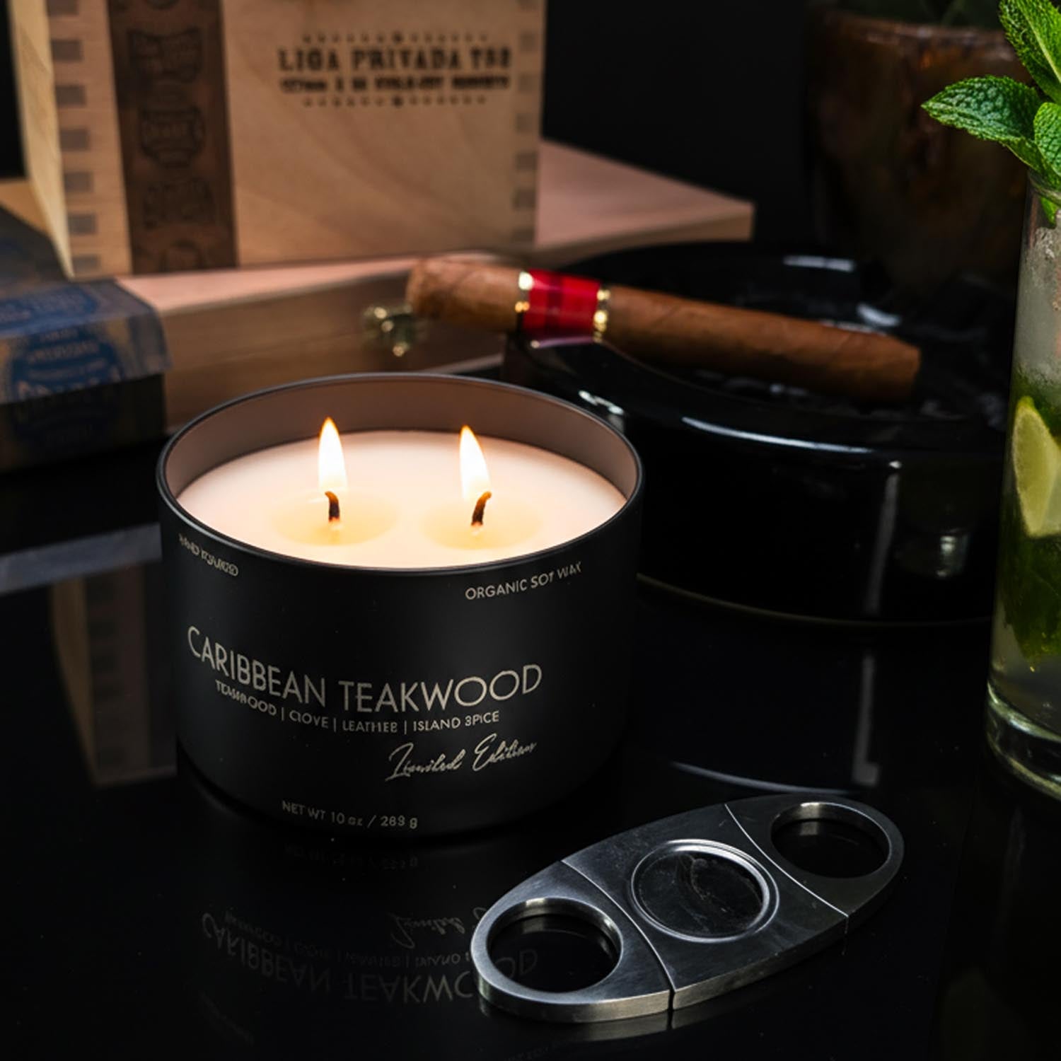 10oz Dual-Wick Candles for Men | Masculine | Hard Shell Gift Box