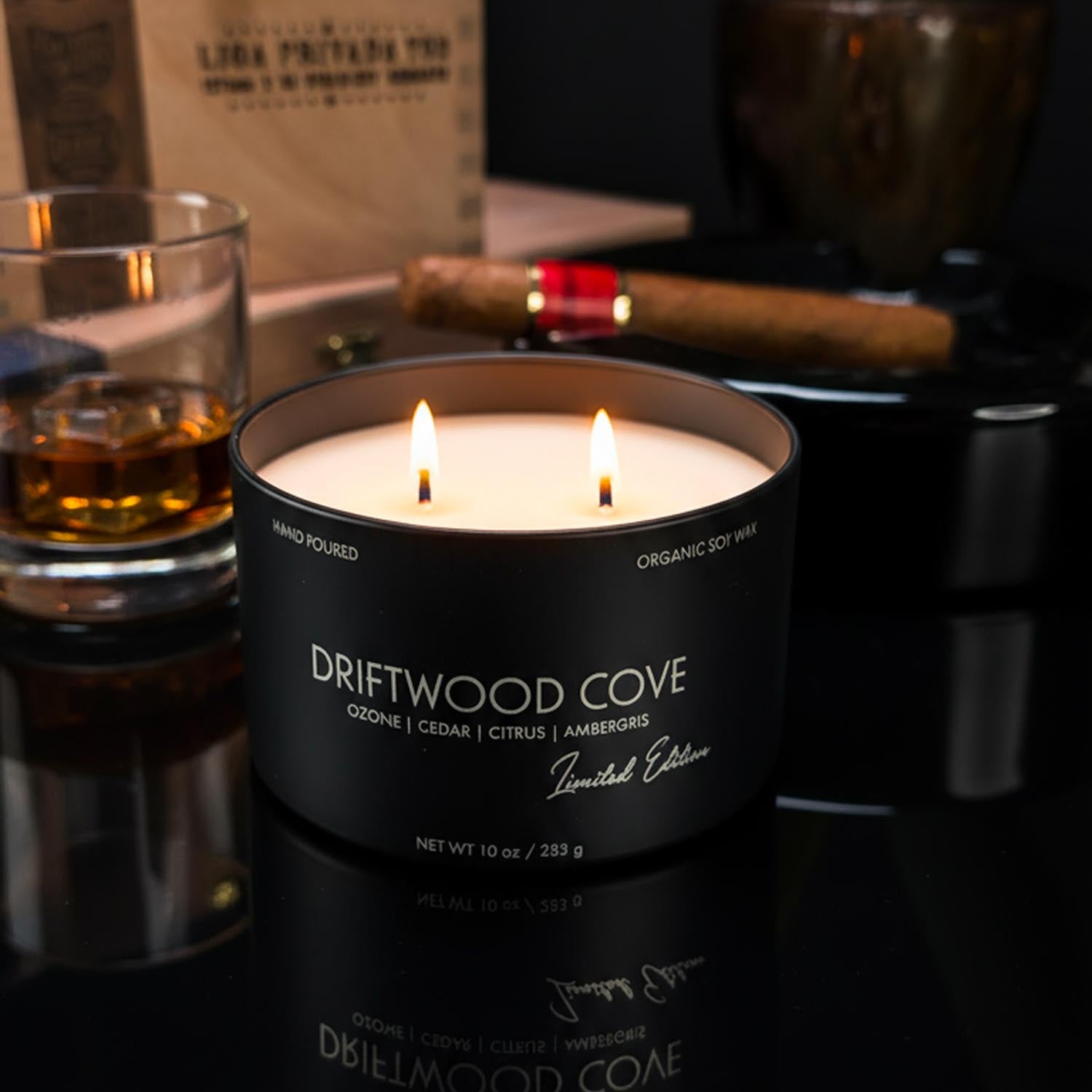 10oz Dual-Wick Candles for Men | Masculine | Hard Shell Gift Box