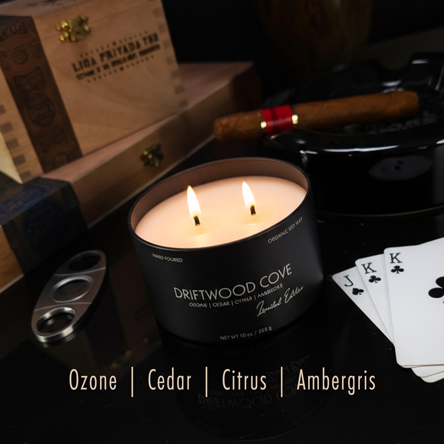 10oz Dual-Wick Candles for Men | Masculine | Hard Shell Gift Box