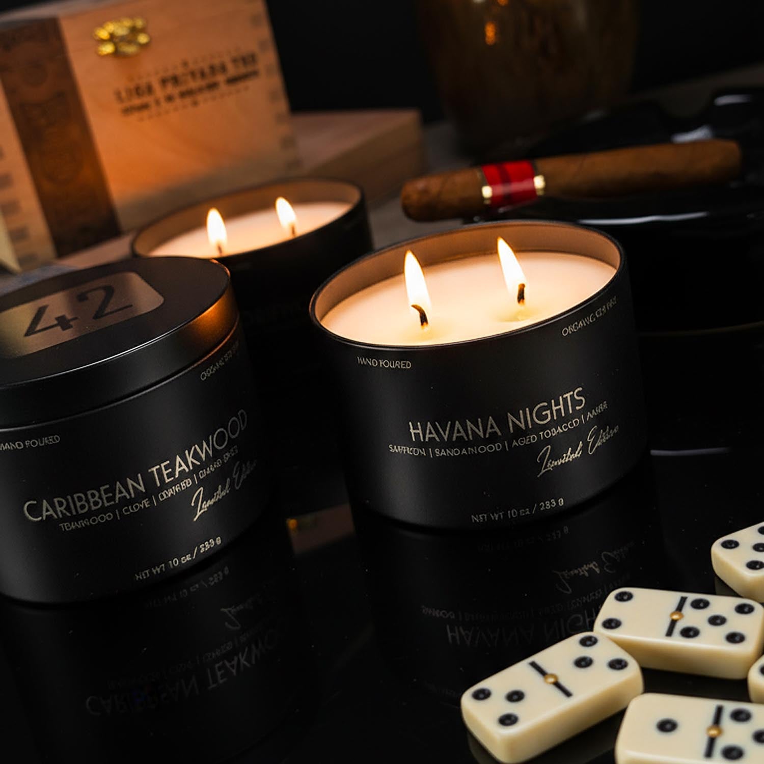 10oz Dual-Wick Candles for Men | Masculine | Hard Shell Gift Box