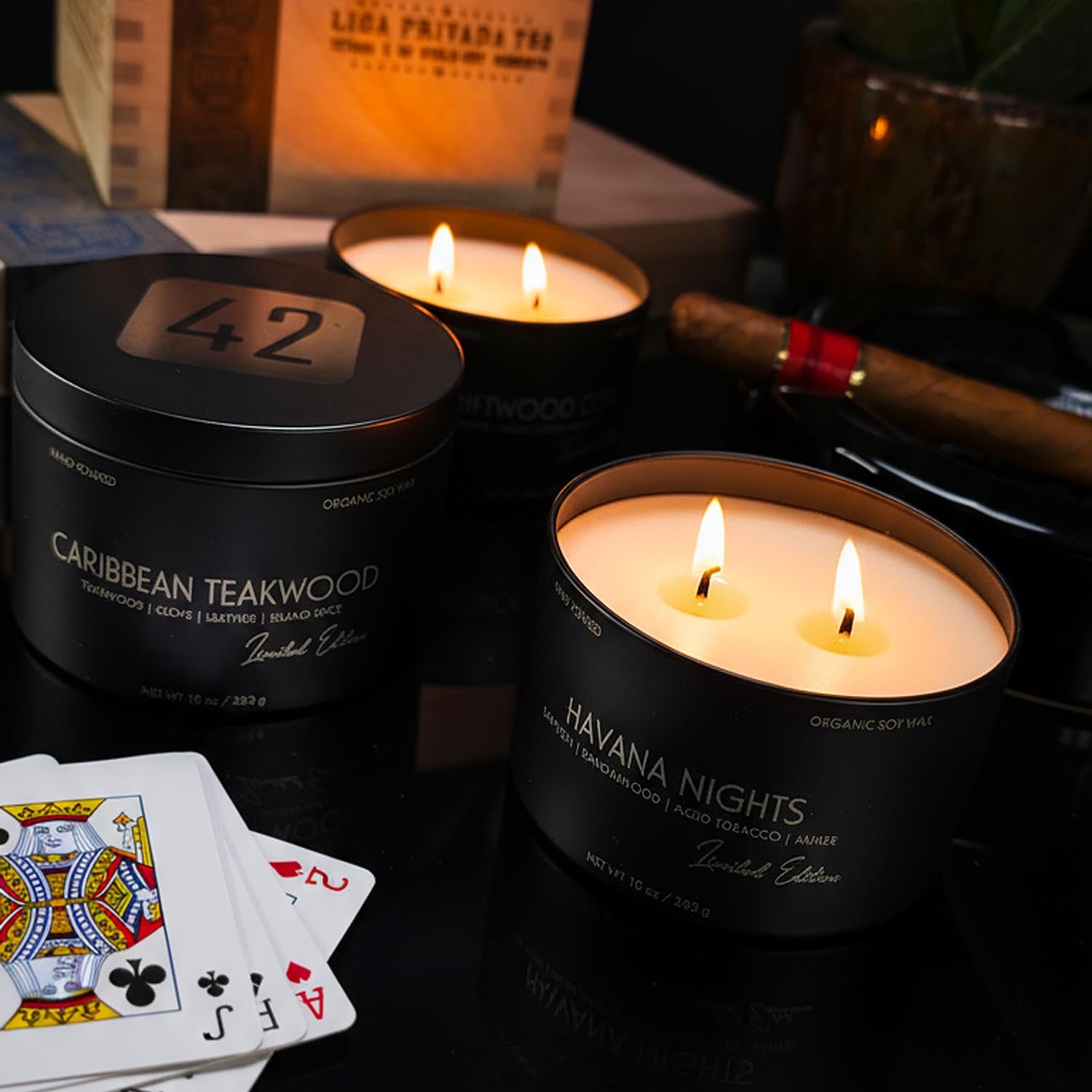 10oz Dual-Wick Candles for Men | Masculine | Hard Shell Gift Box