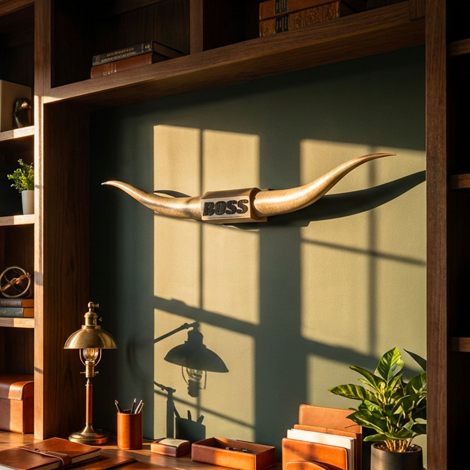 Bull Horns | The Boss Steer Horns - Gold