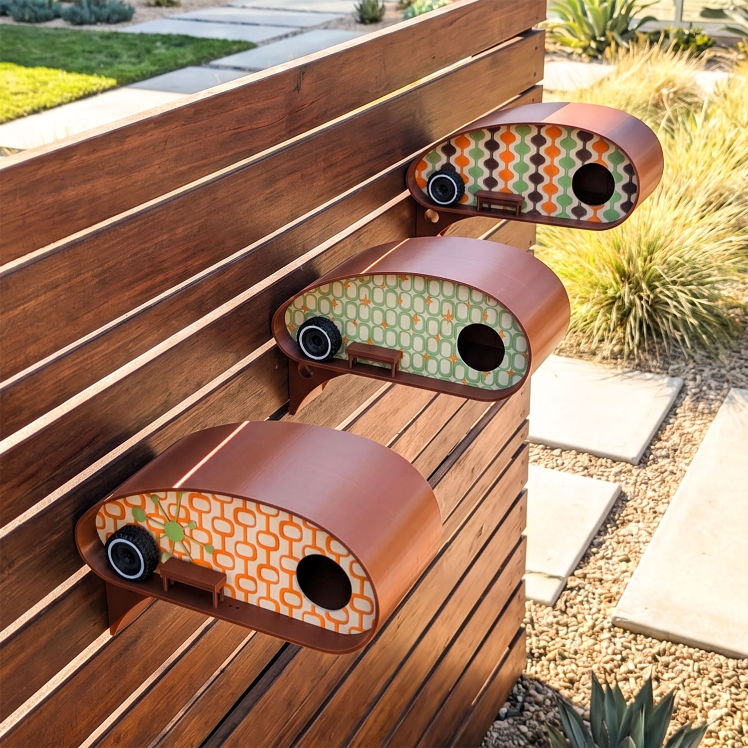 ADG42 Mid-Century Birdhouses | Retro RV Park Collection