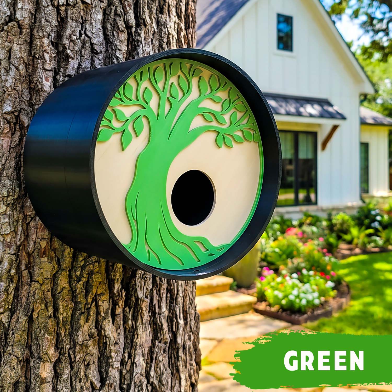 ADG42 Tranquil Tree Modern Round Birdhouses