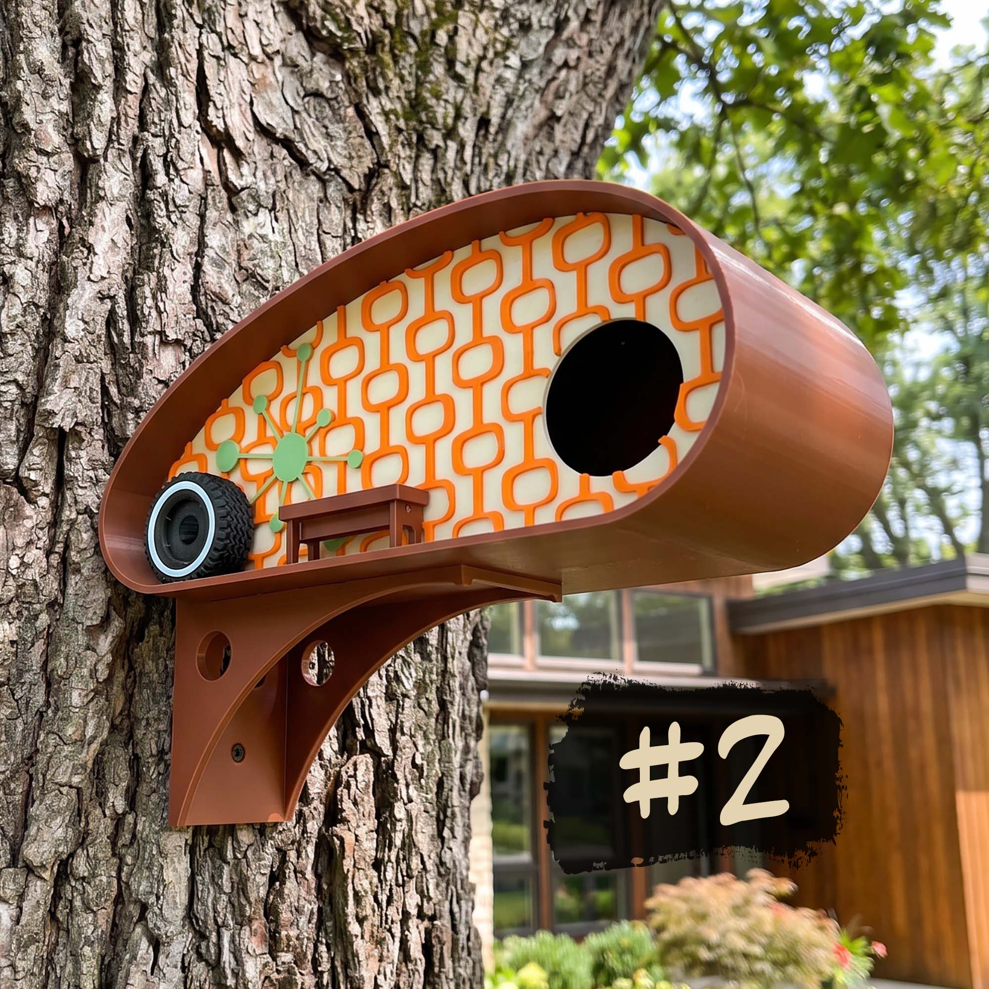 ADG42 Mid-Century Birdhouses | Retro RV Park Collection