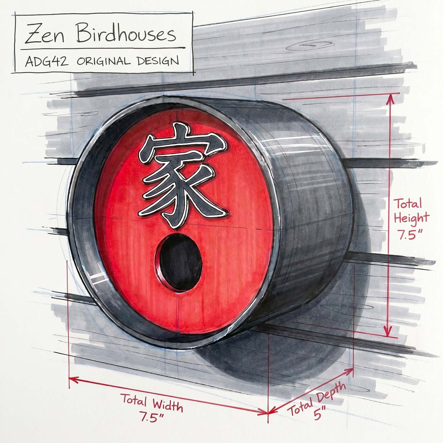 ADG42 Zen Birdhouses