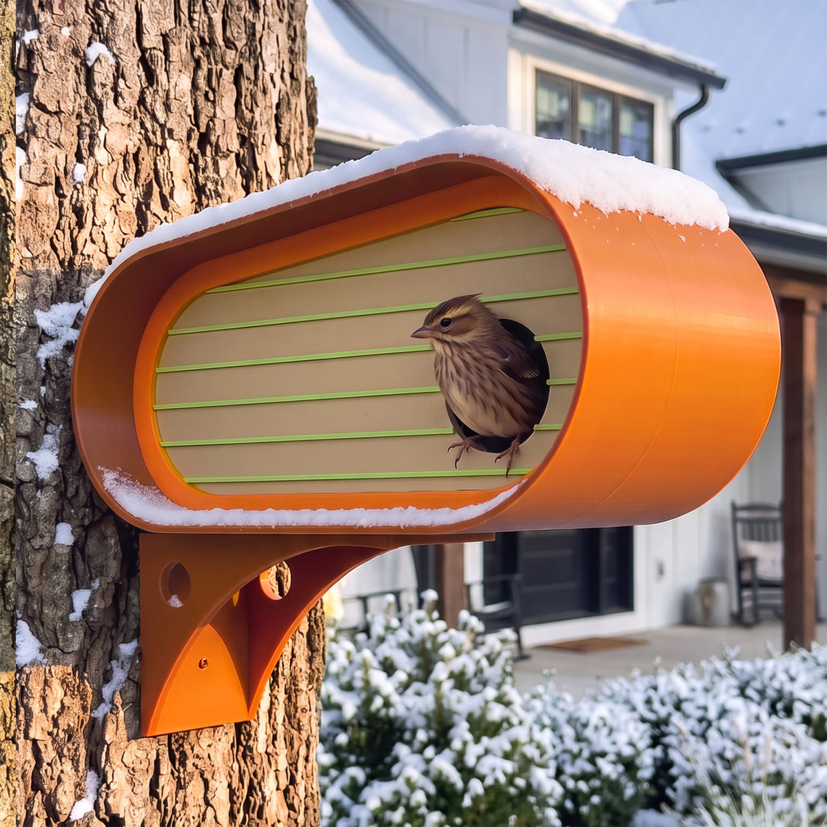 ADG42 The Oransa Mid-Century Modern Birdhouse