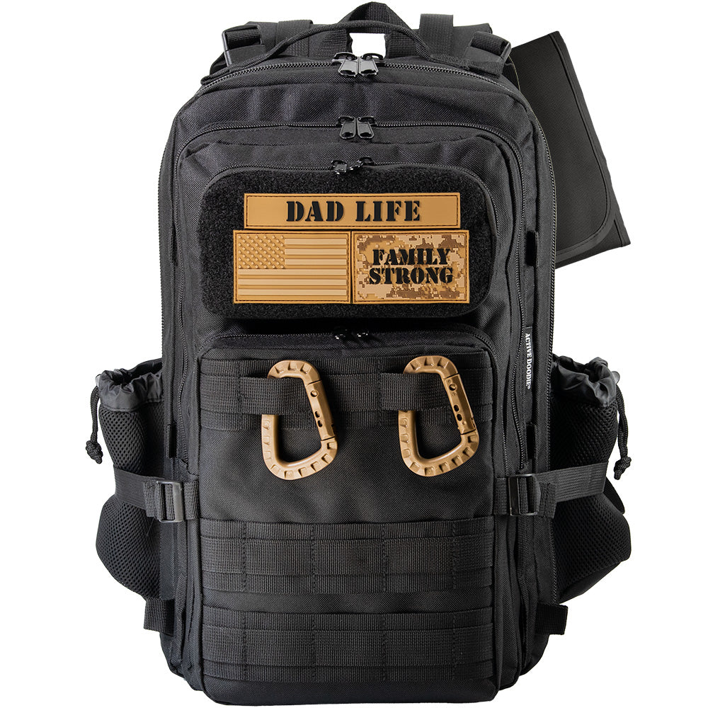 Active Doodie Dad Gear®  Dad Diaper Bag with Dad Life Patches