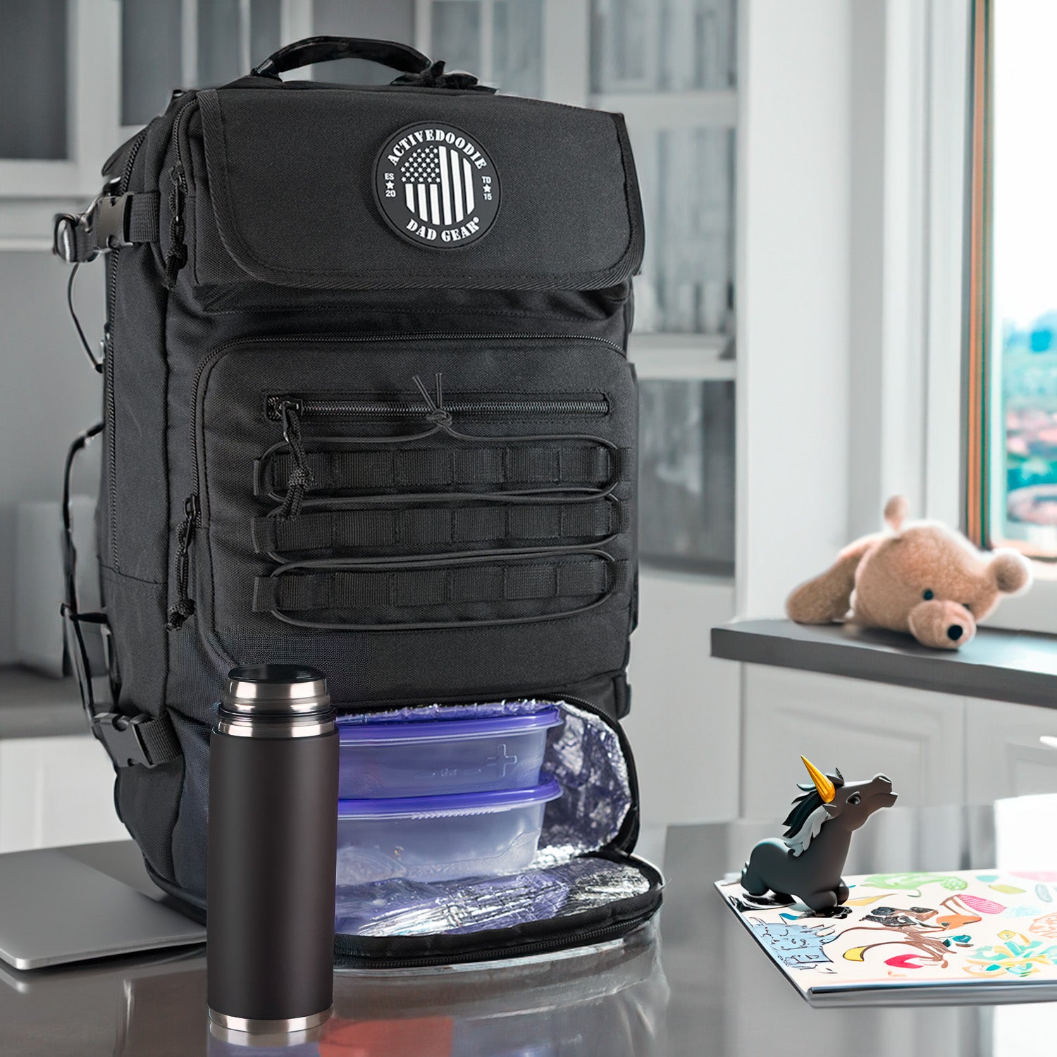 Active Doodie® FLEX.32L Dad Bag with Large Cooler Compartment, Wet Bag and Multi Carry Option