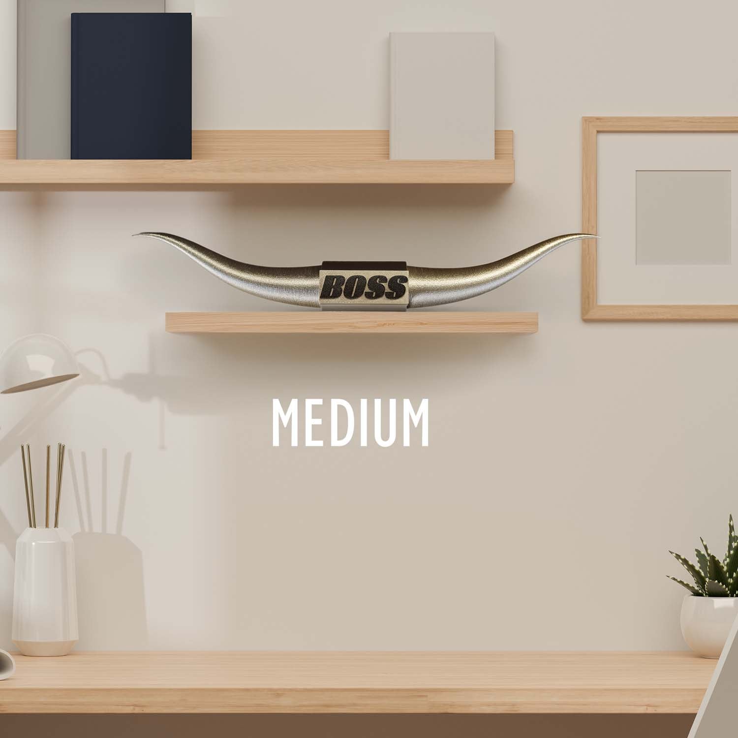 Bull Horns | The Boss Steer Horns - Gold