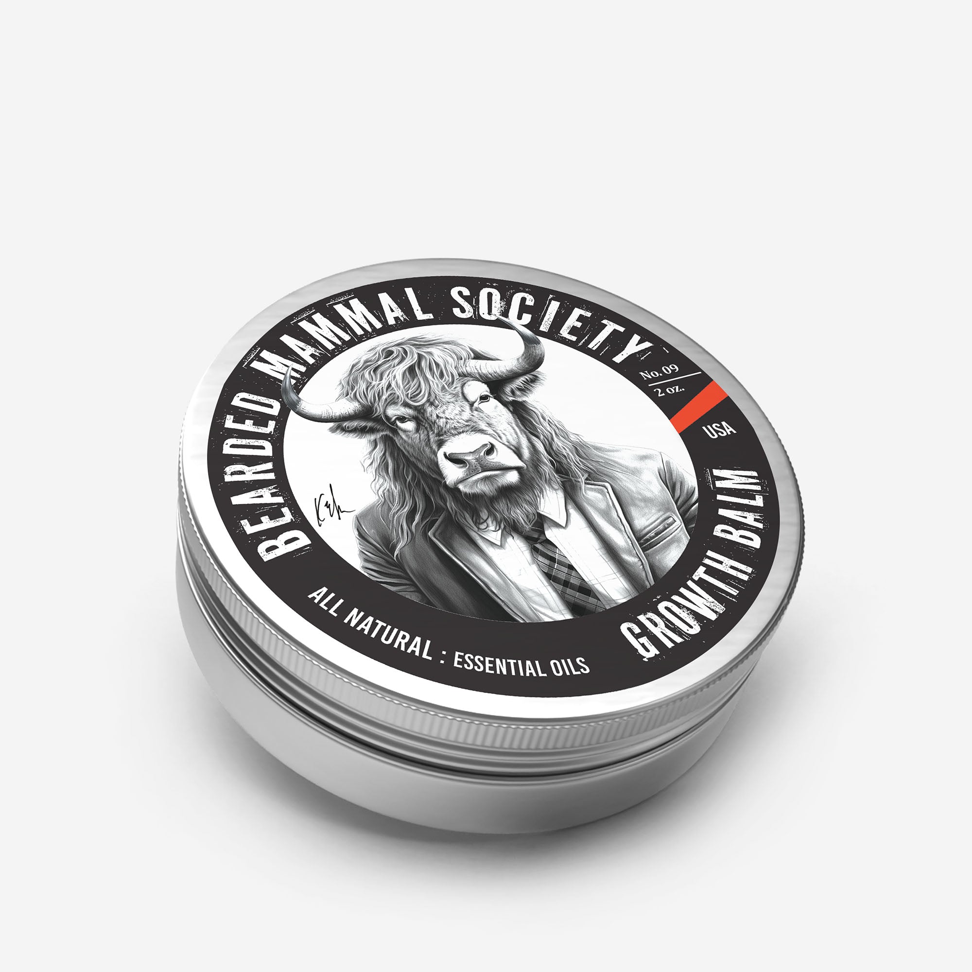 All Natural Beard Growth Balm with 3 Essential Oils