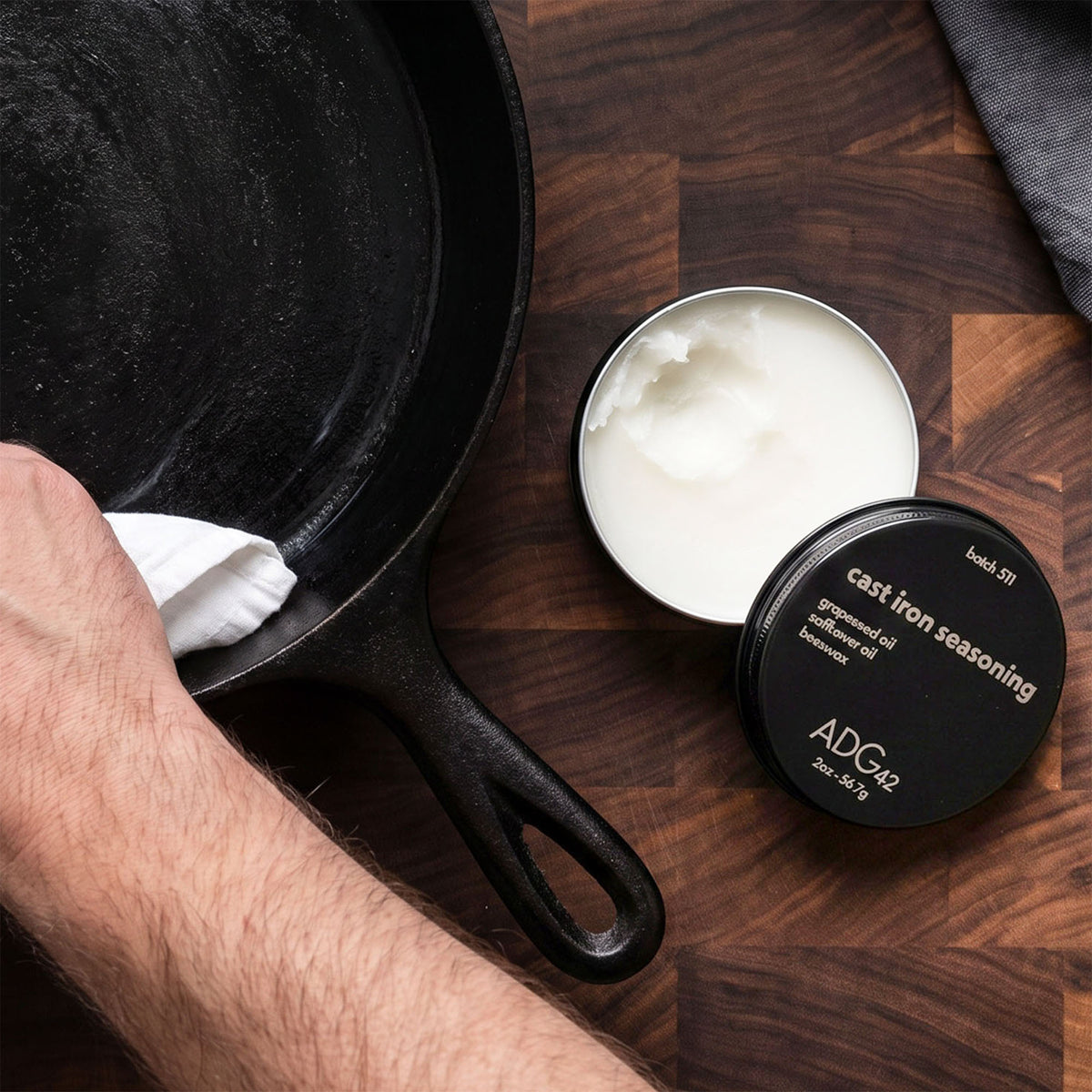 ADG42 All-Natural Cast Iron Seasoning Conditioner