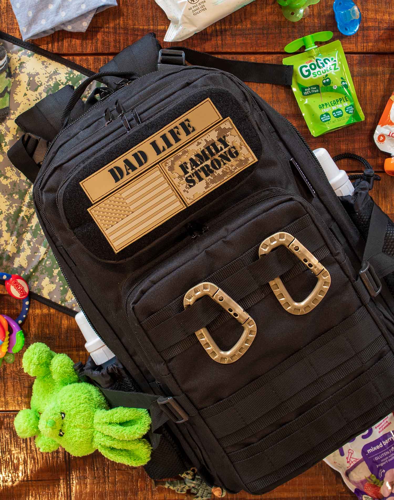 Active Doodie Dad Gear®  Dad Diaper Bag with Dad Life Patches