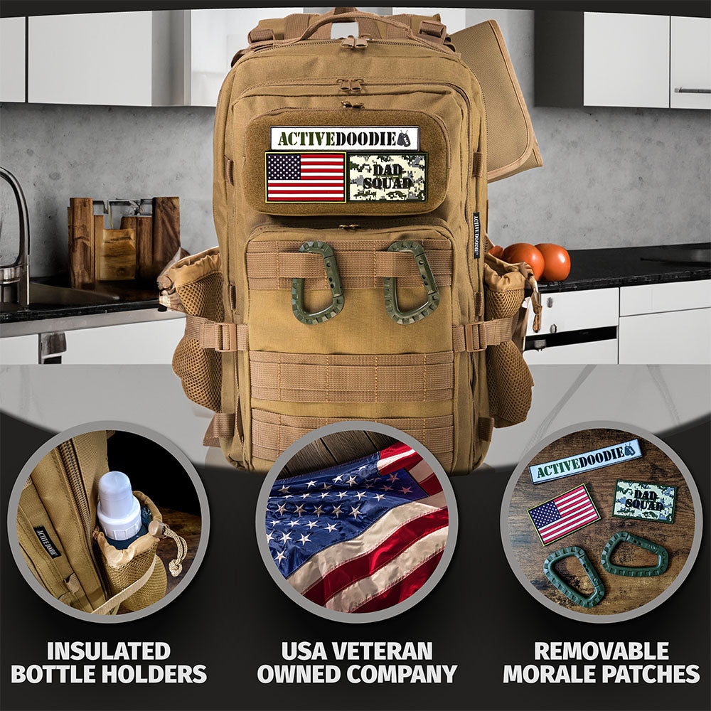 Dad Diaper Backpack made by a Veteran Owned Company