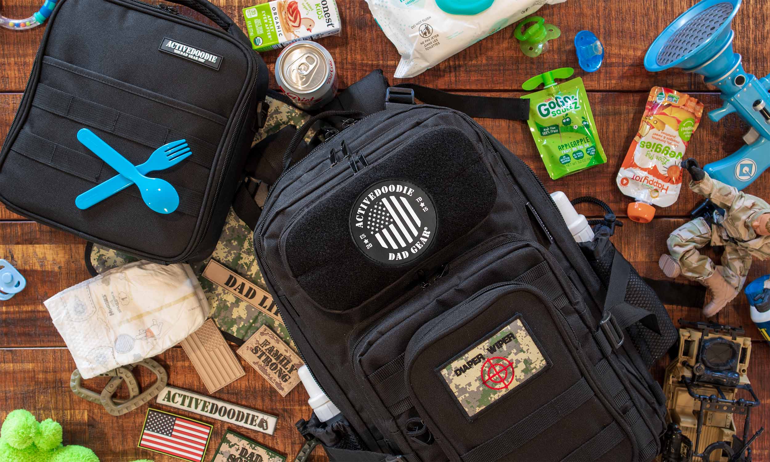Rugged Dad Diaper Bag for men who like stuff