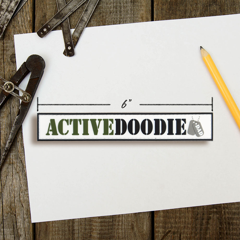 ActiveDoodie® Rubber Morale Patch 6"x1"