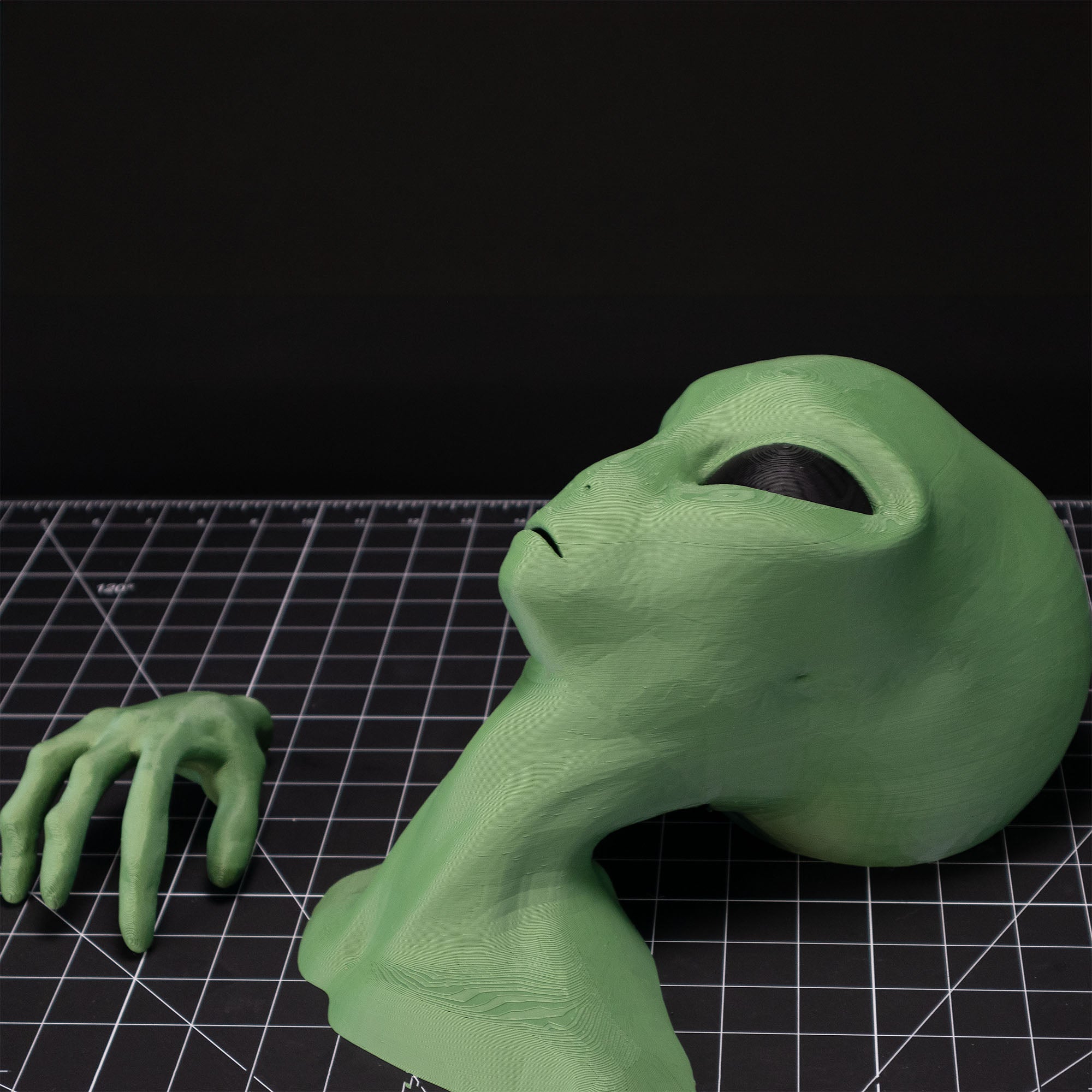 Alien Wall Invasion Sculpture - Life Sized