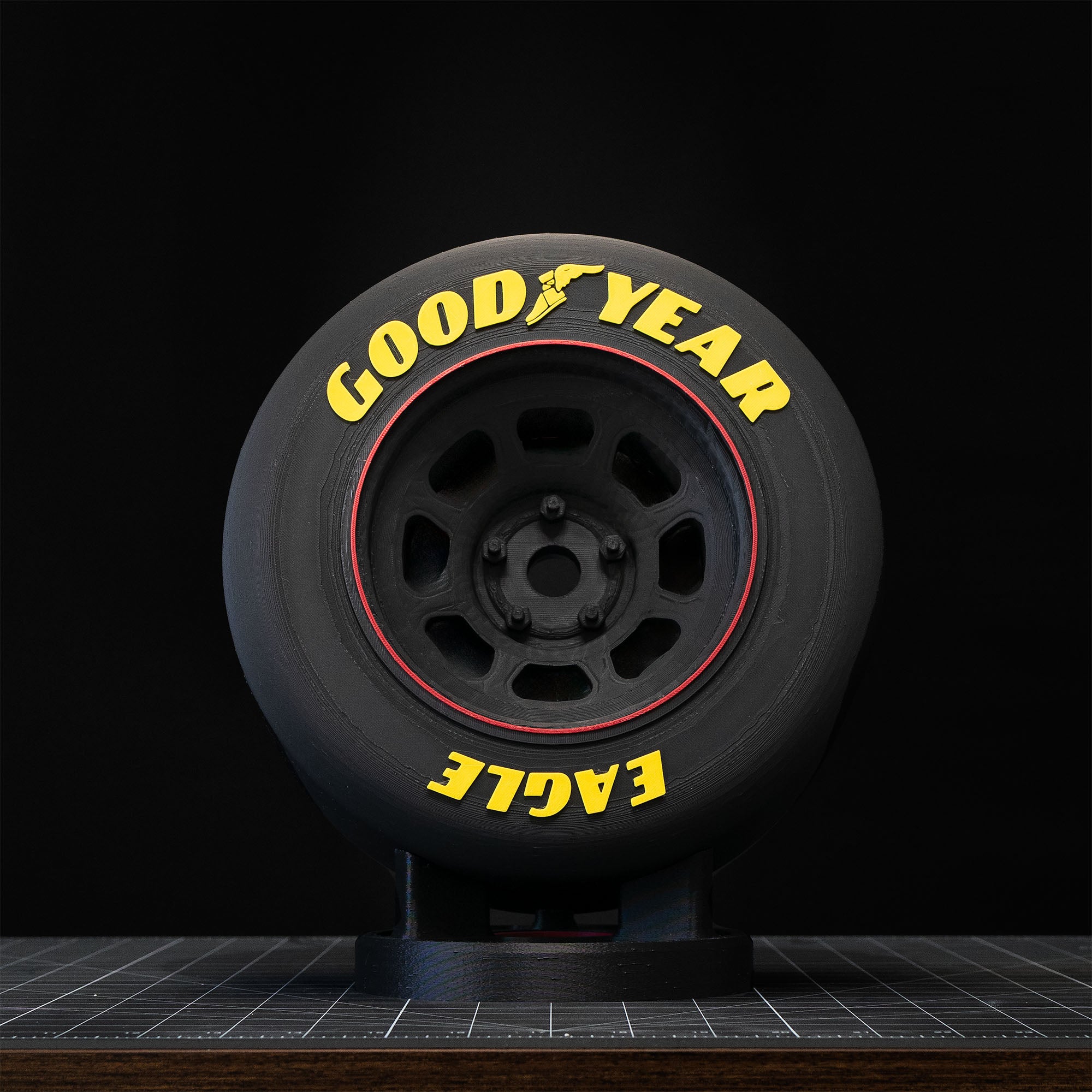 Racing Tire Replica with Stand