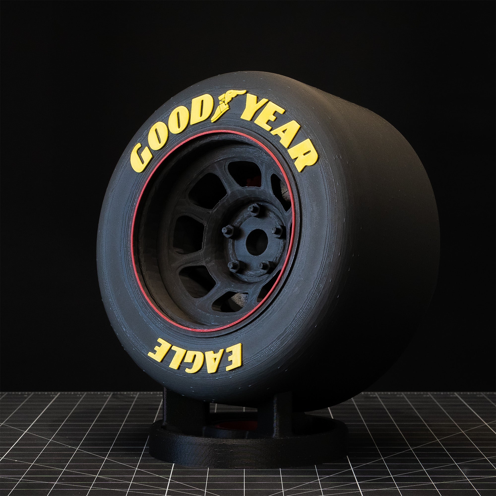 Racing Tire Replica with Stand