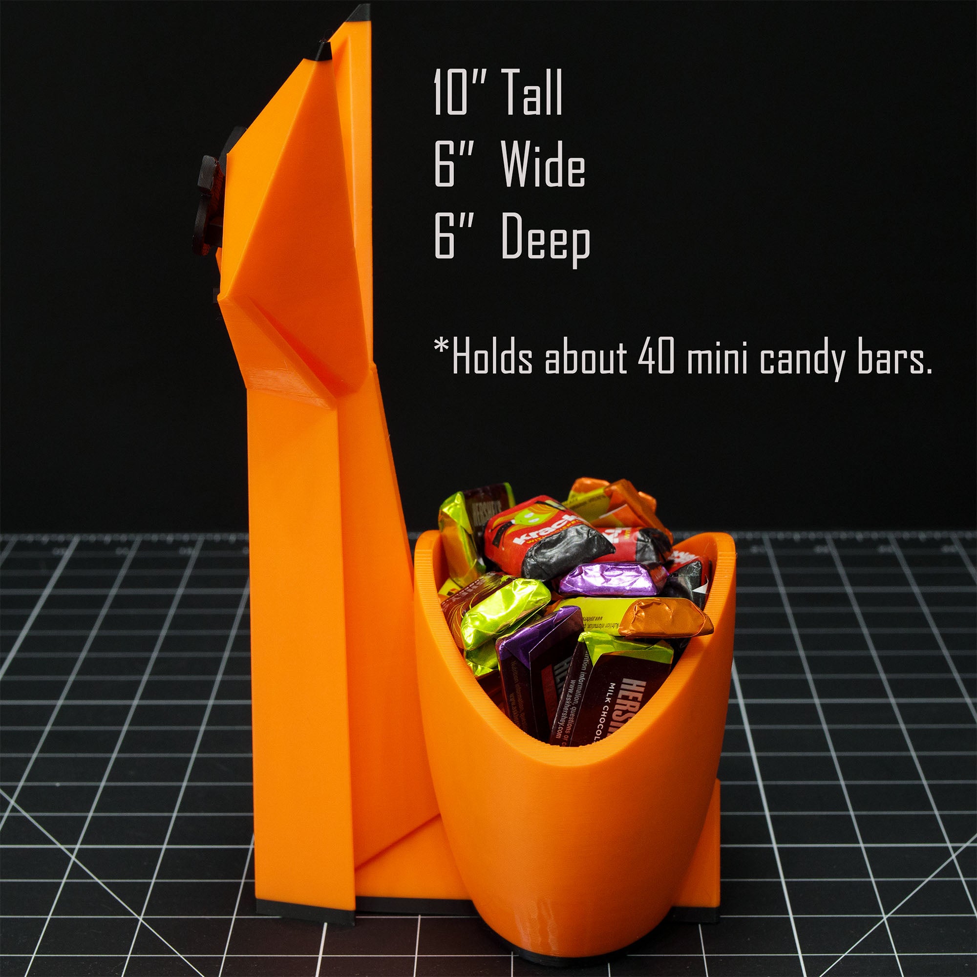 Orange Cat Halloween Candy Dish