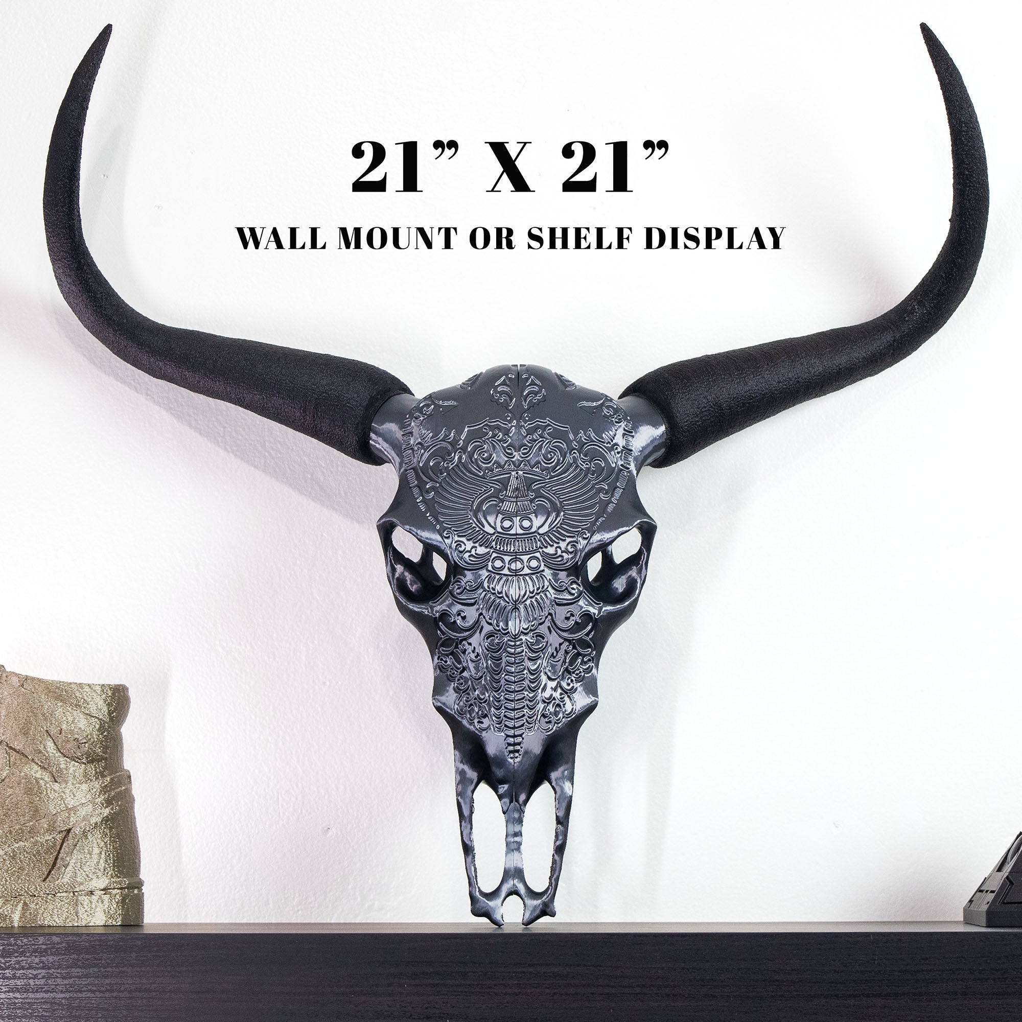 Decorative Steer Horns and Skull | 4 Color Options