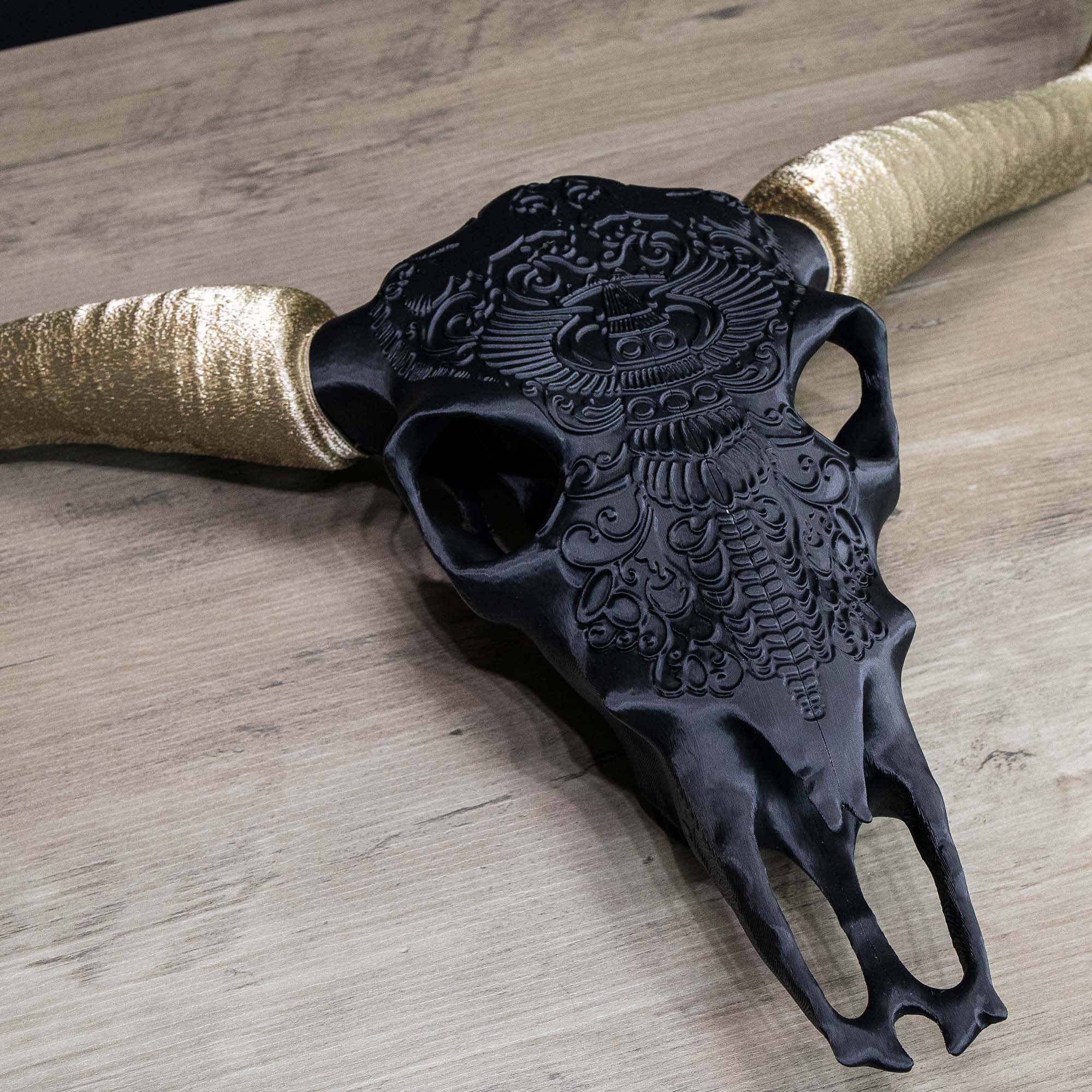 Decorative Steer Horns and Skull | 4 Color Options