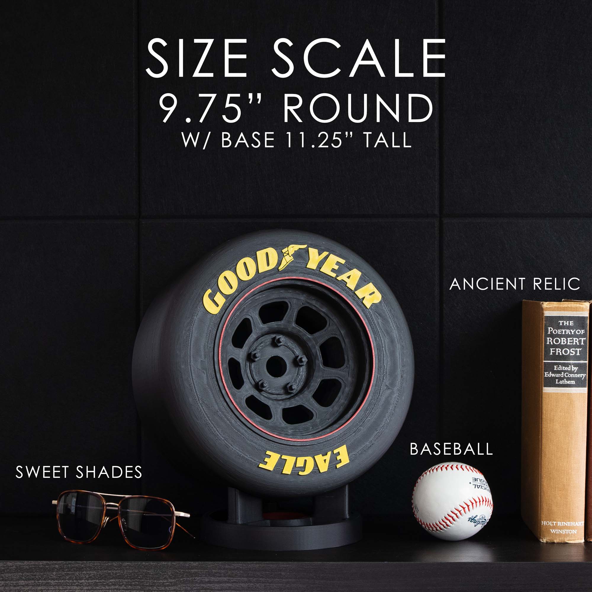 Racing Tire Replica with Stand