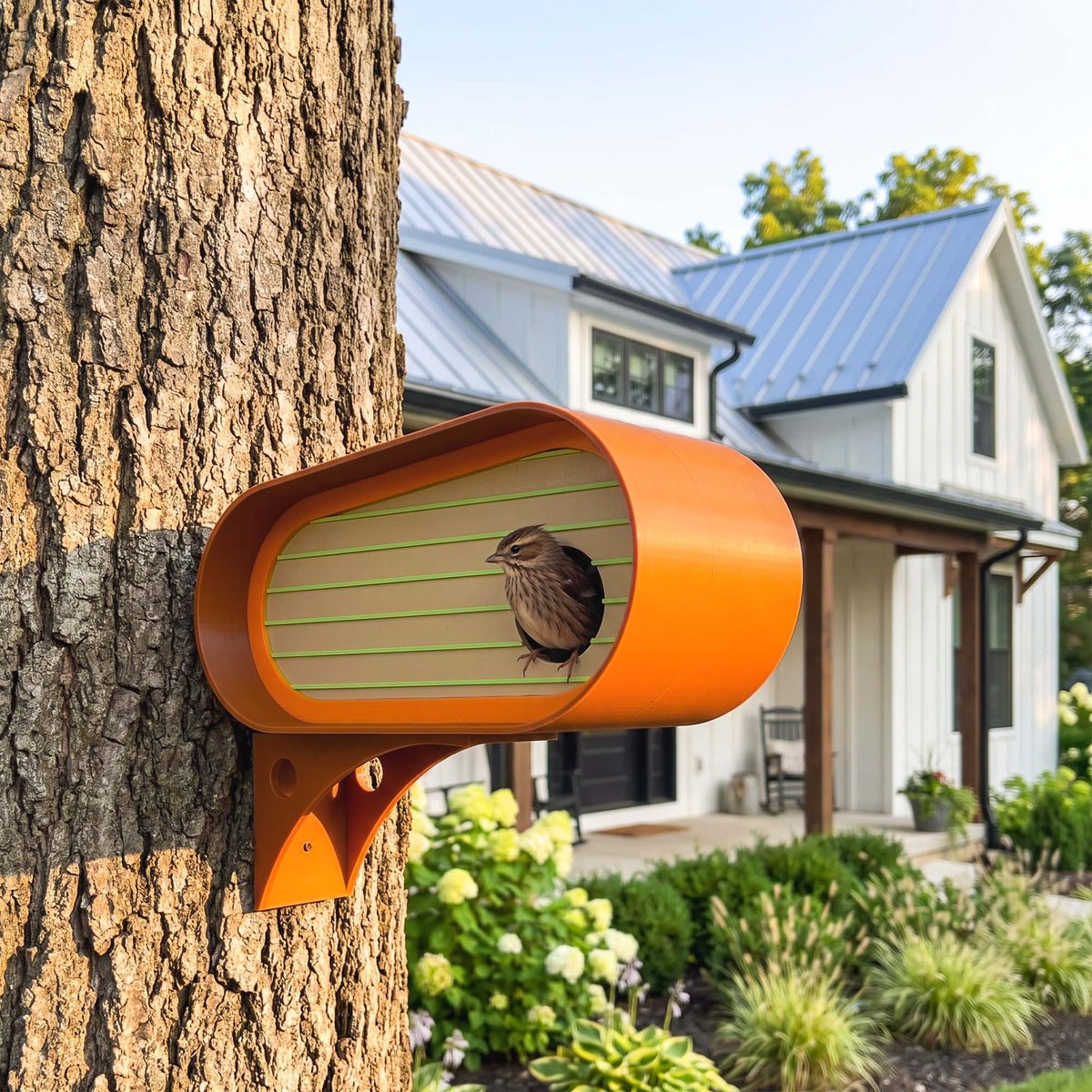 ADG42 The Oransa Mid-Century Modern Birdhouse