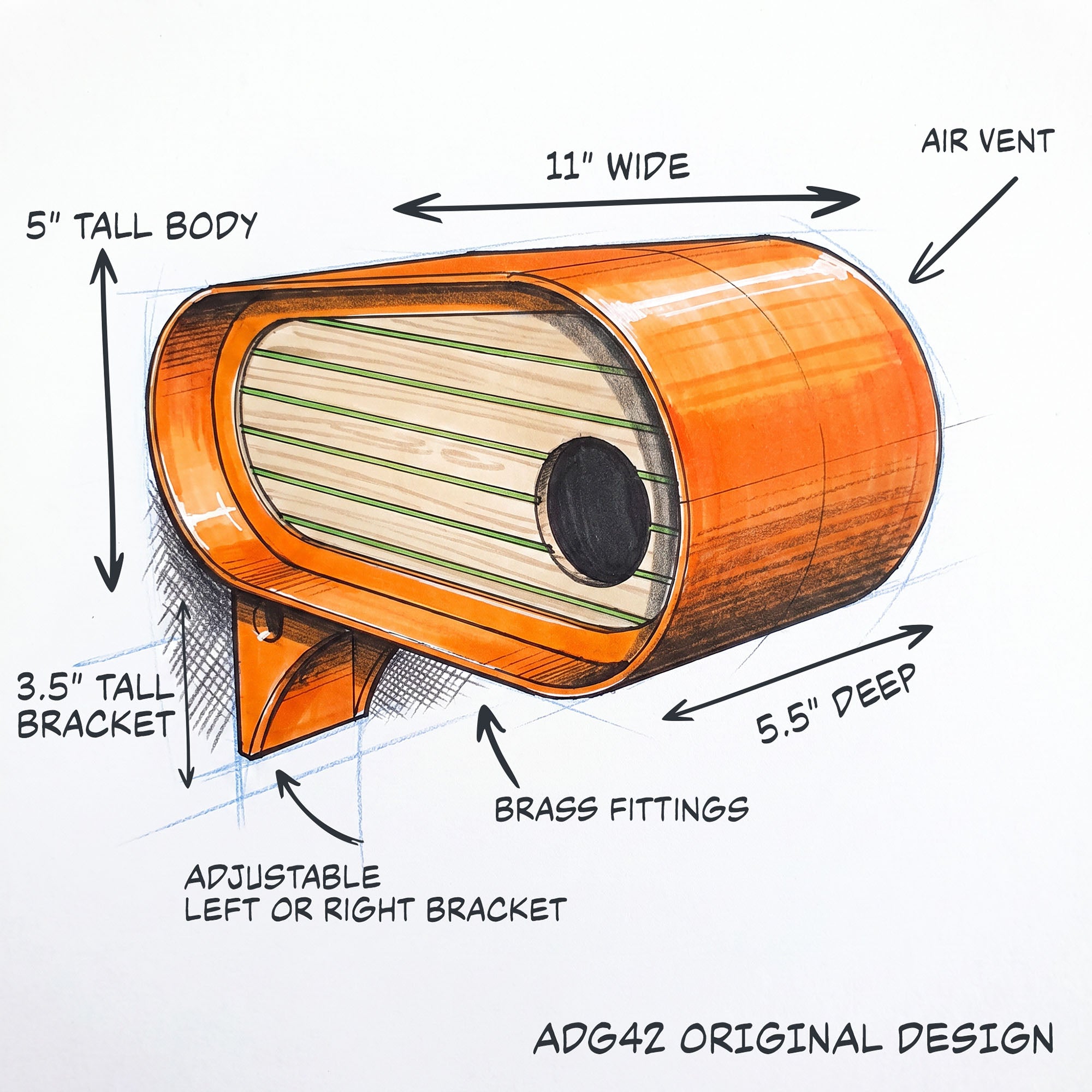 ADG42 The Oransa Mid-Century Modern Birdhouse