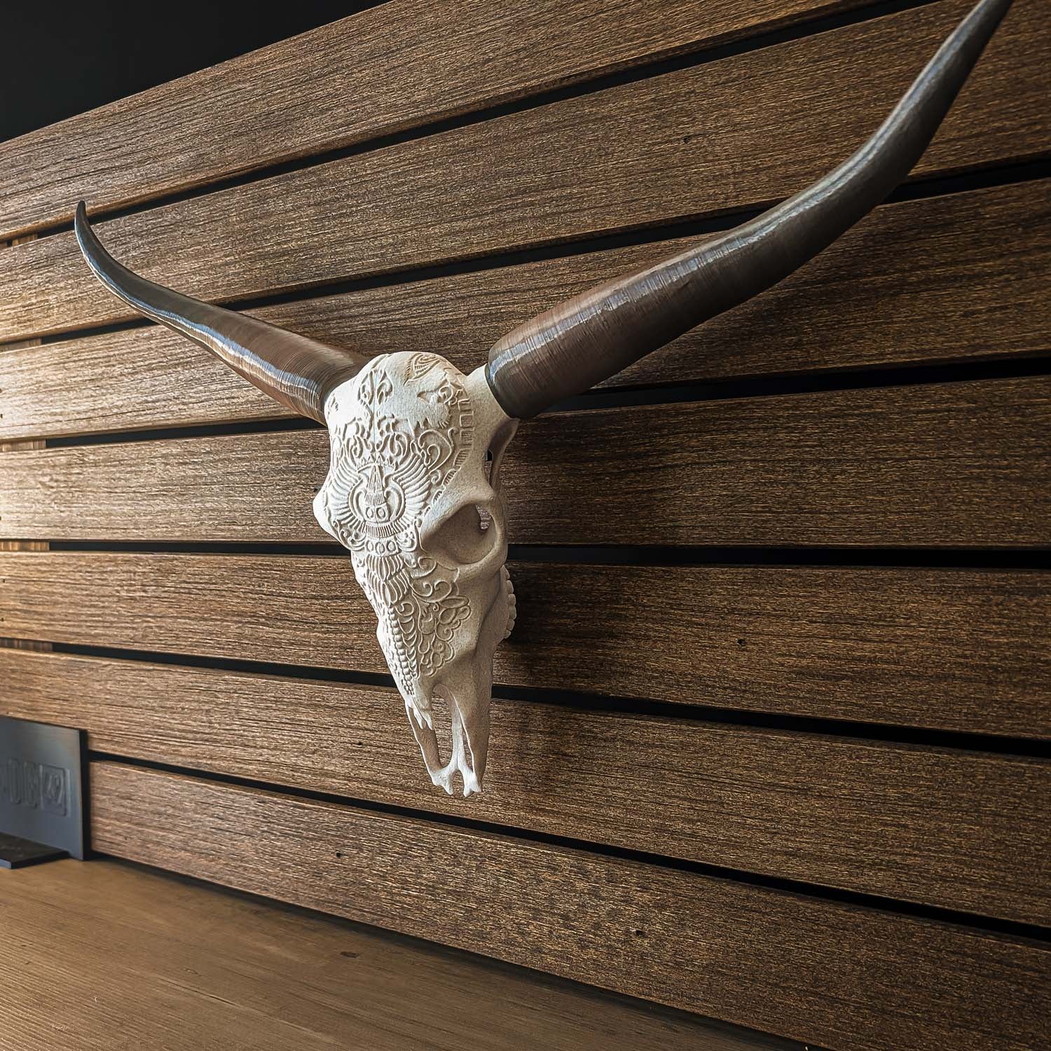 Decorative Steer Horns and Skull | 23"