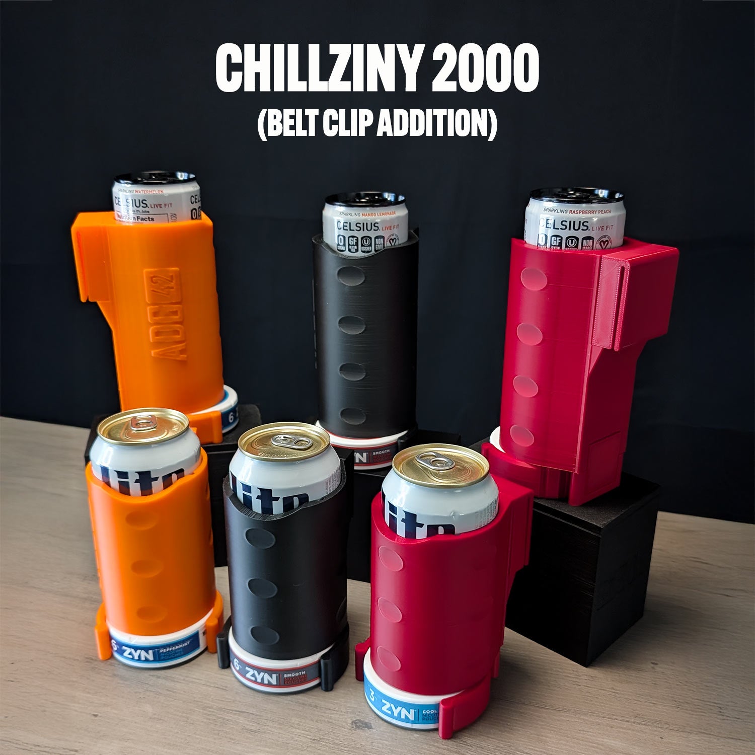 CHILLZINY 2000 Belt Clip Can Cooler