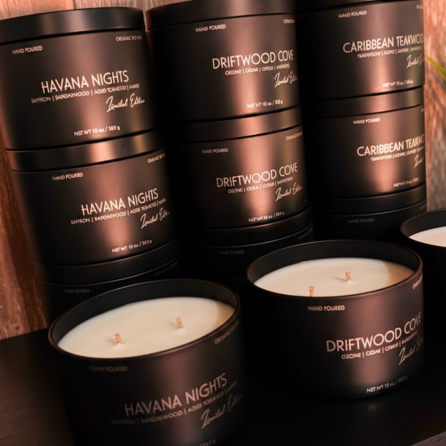 10oz Dual-Wick Organic Soy Candle | Strong Scent Throw | 3D Printed Gift Box