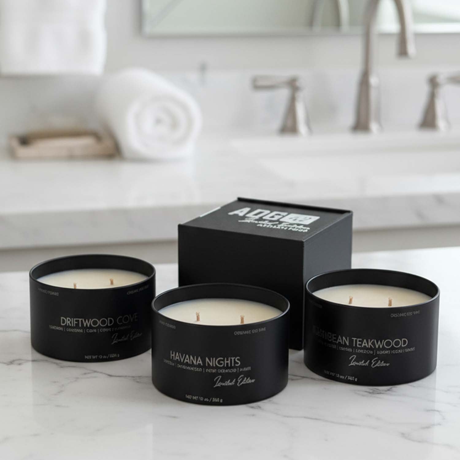 10oz Dual-Wick Organic Soy Candle | Strong Scent Throw | 3D Printed Gift Box