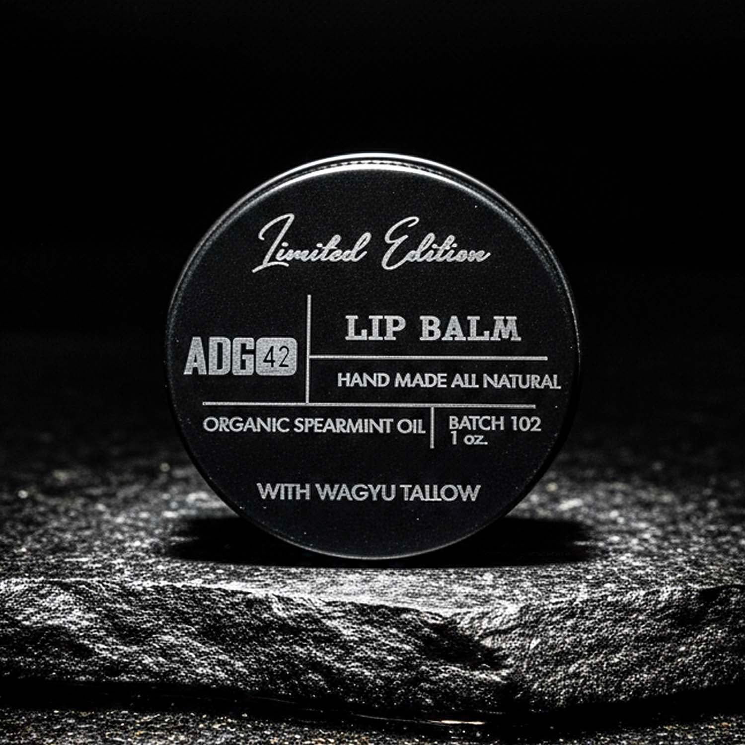 Mens Lip Balm w/ Organic Spearmint Oil