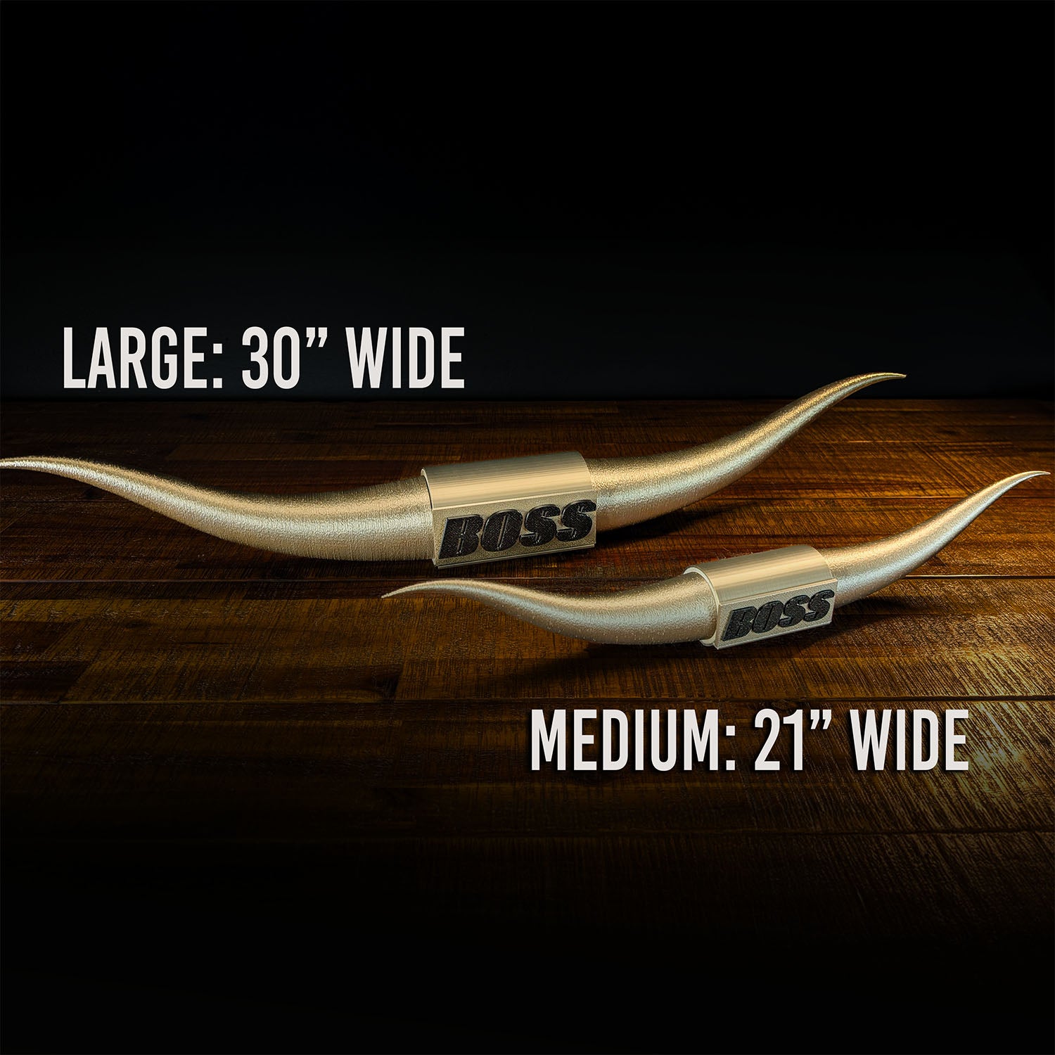 Bull Horns | The Boss Steer Horns - Gold