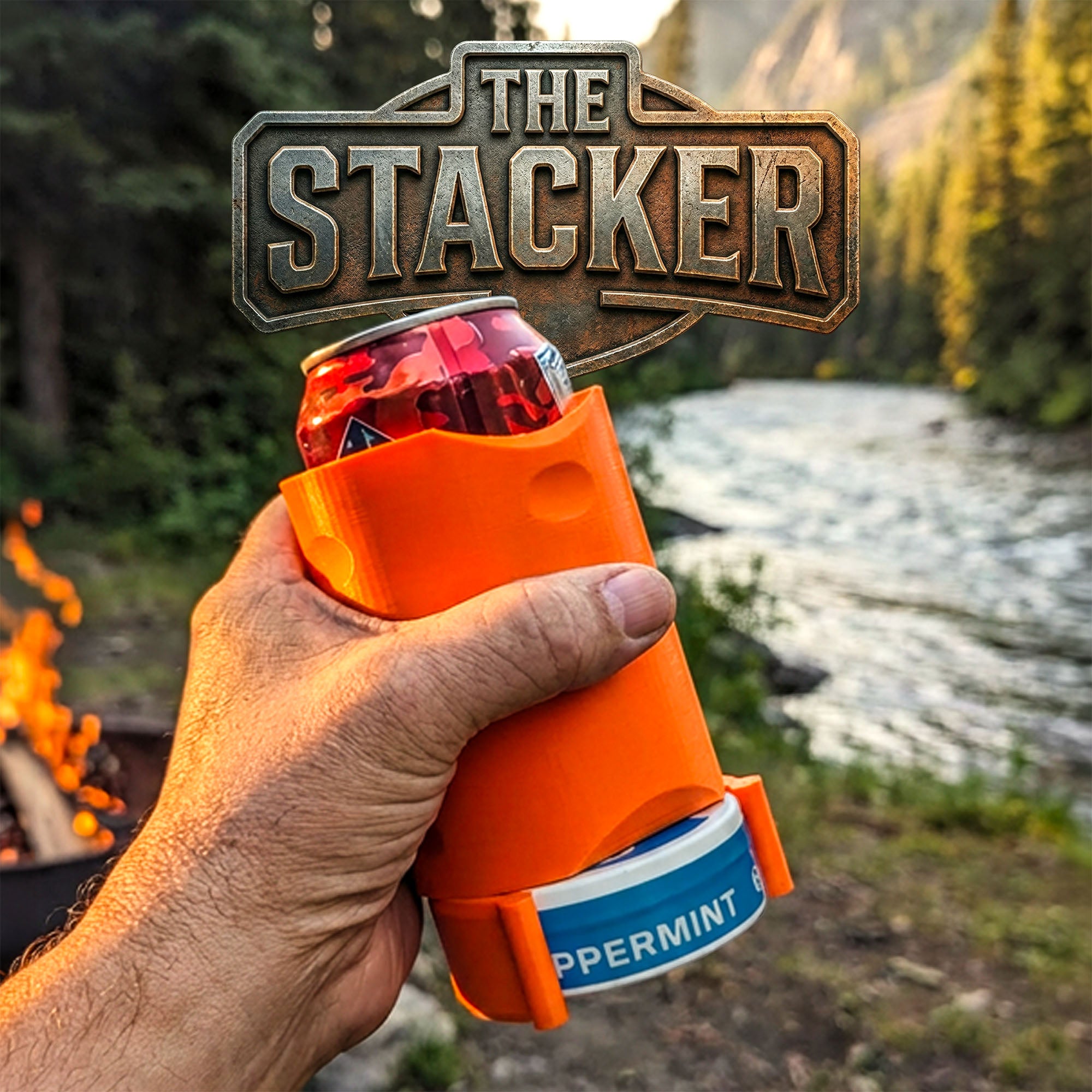 ADG42 The Stacker Can Cooler and Pouch Tin Holder