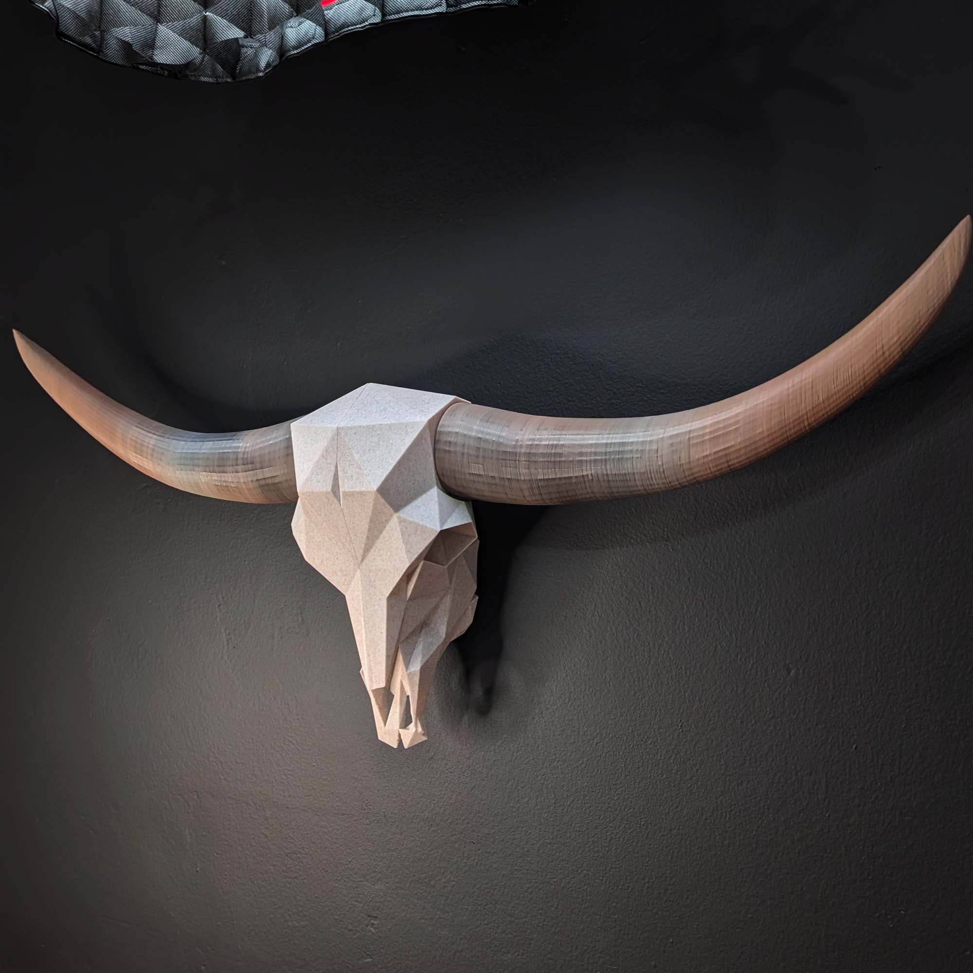 ADG42 Modern Large Steer Skull and Horns Wall Art | 30"